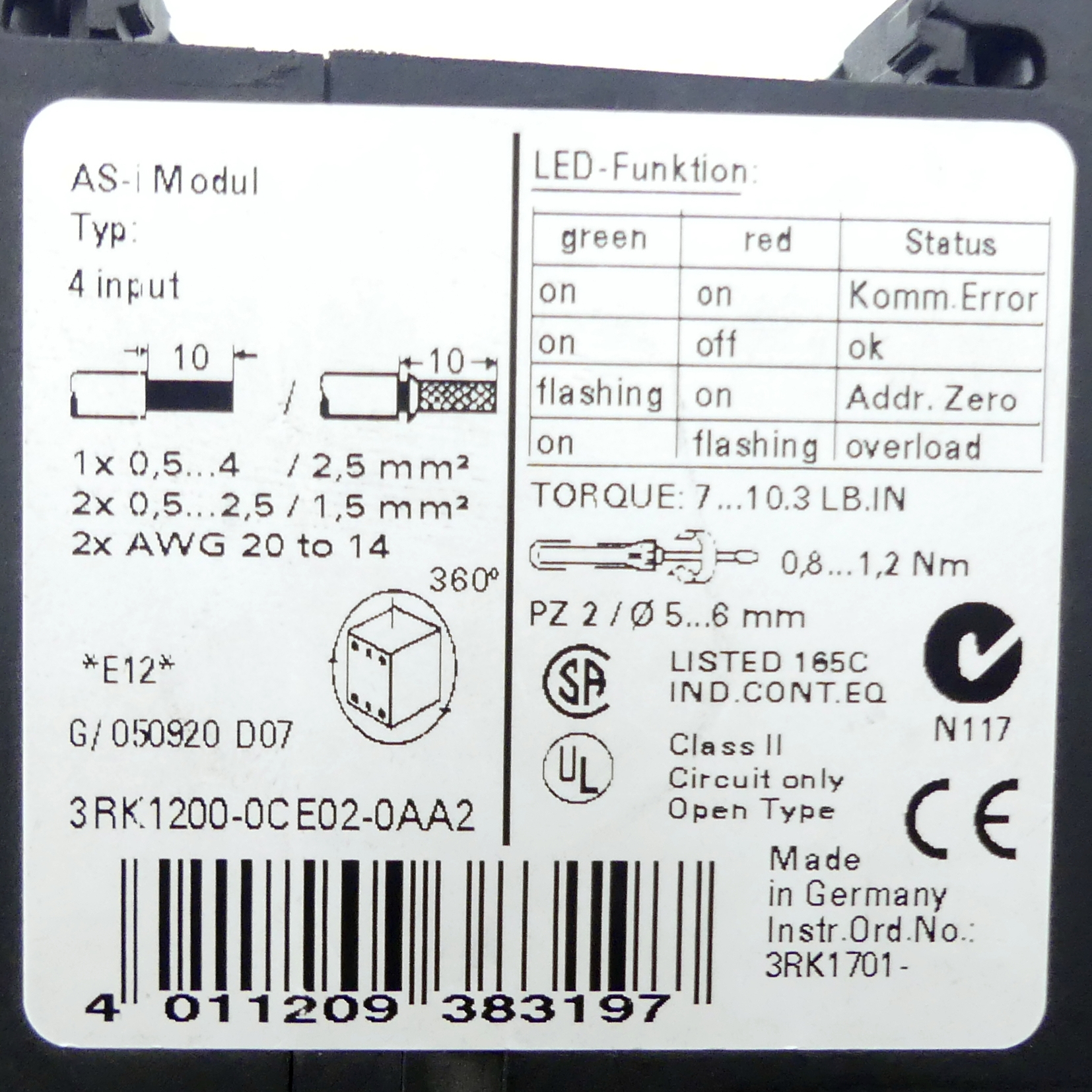 AS-i SlimLine Modul 