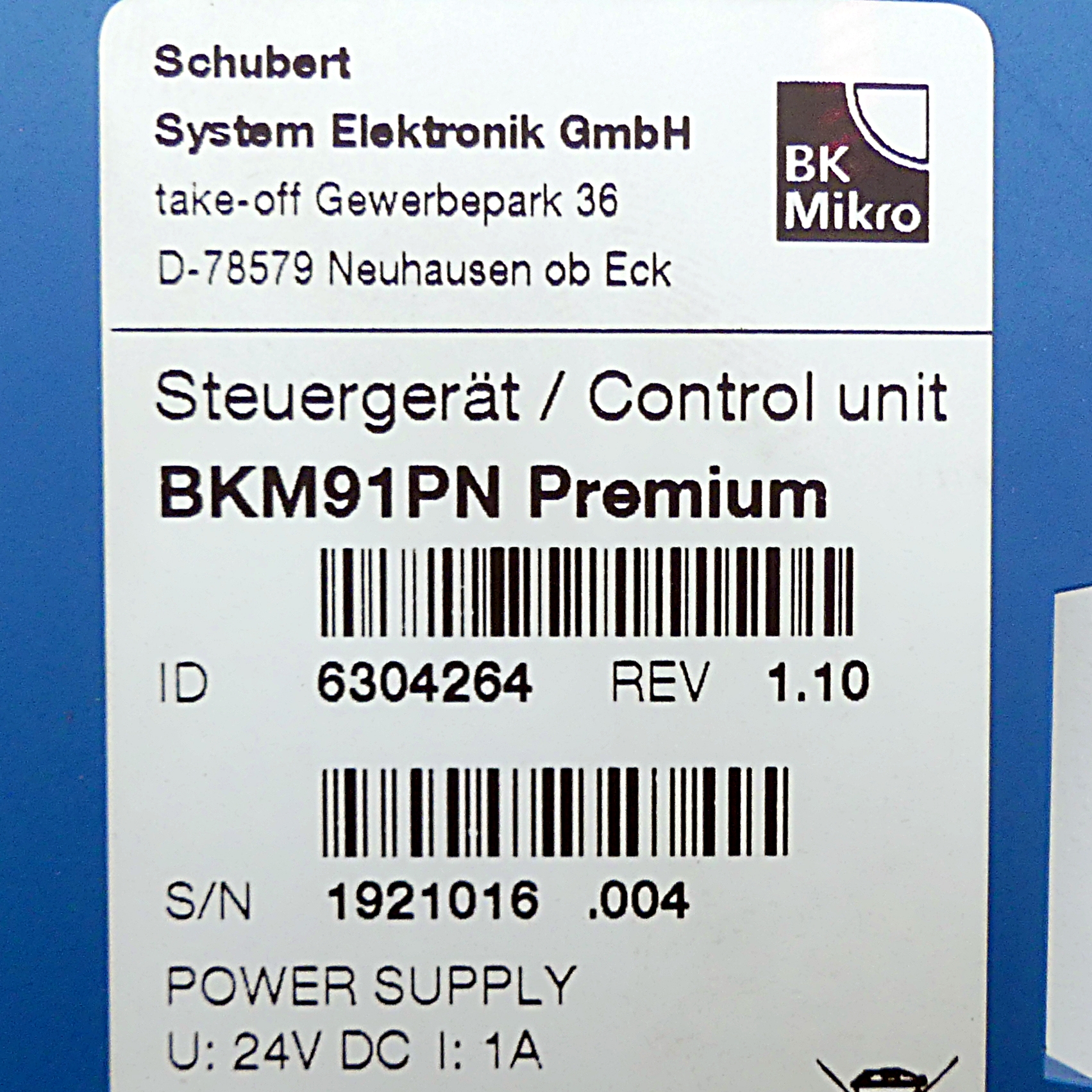 Steuergerät BKM91PN Premium