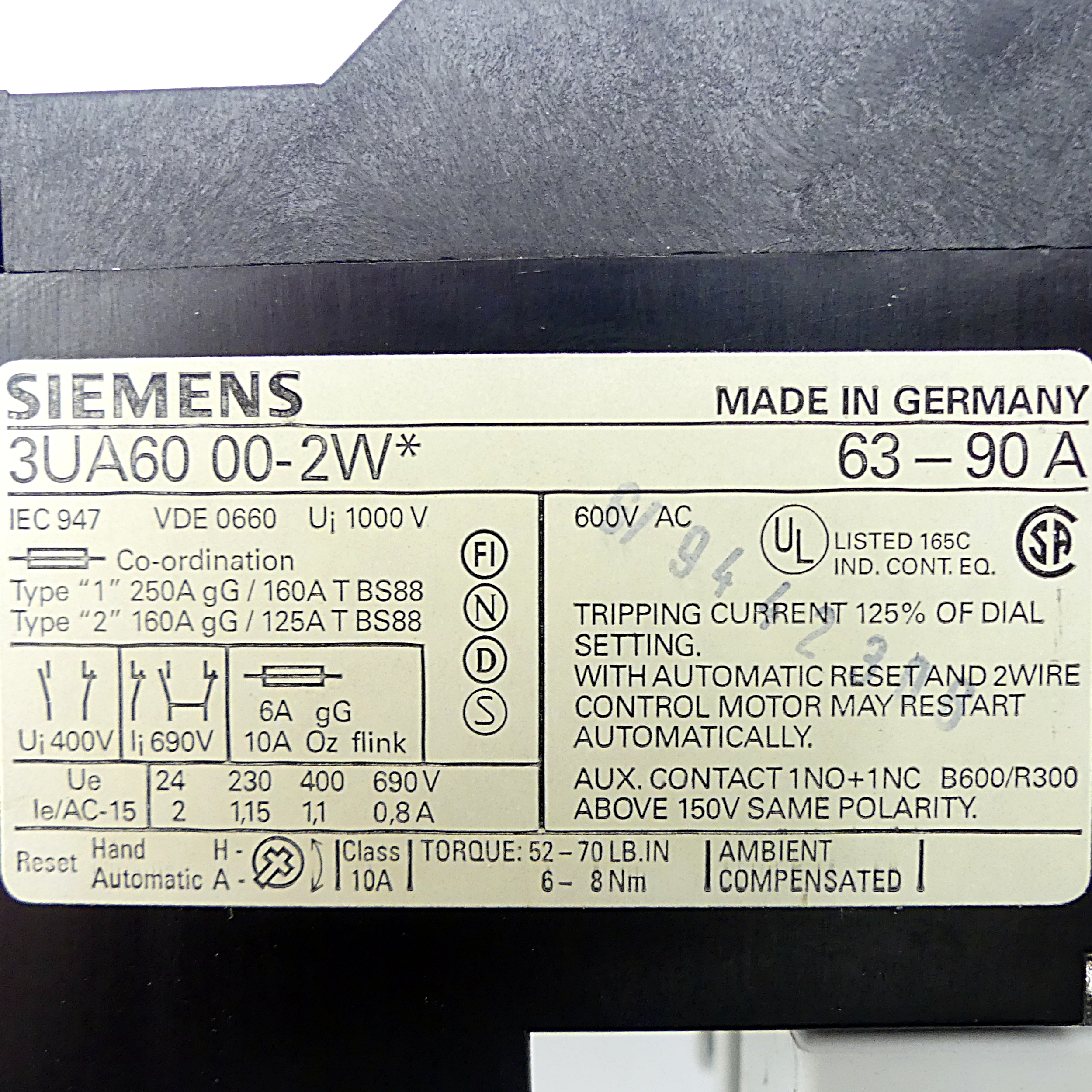 Motor protection switch 