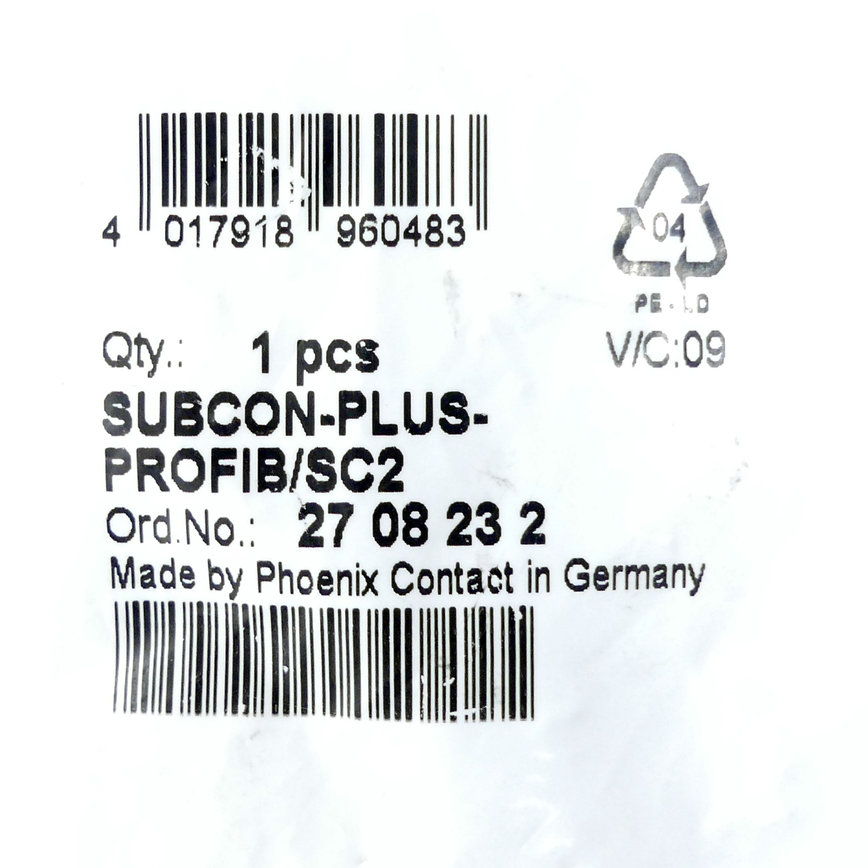 Angled Profibus connector 