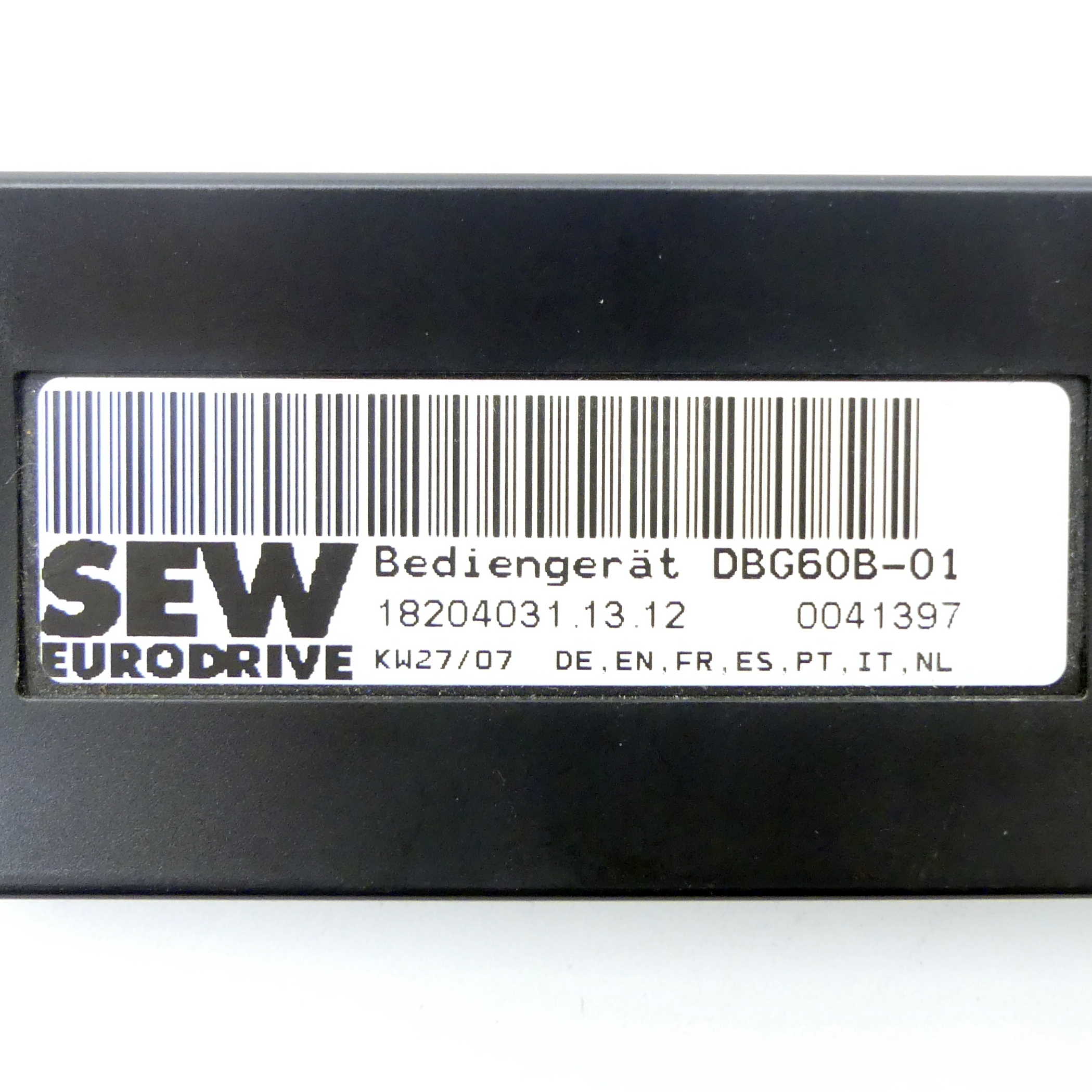 Control unit DBG60B-01 
