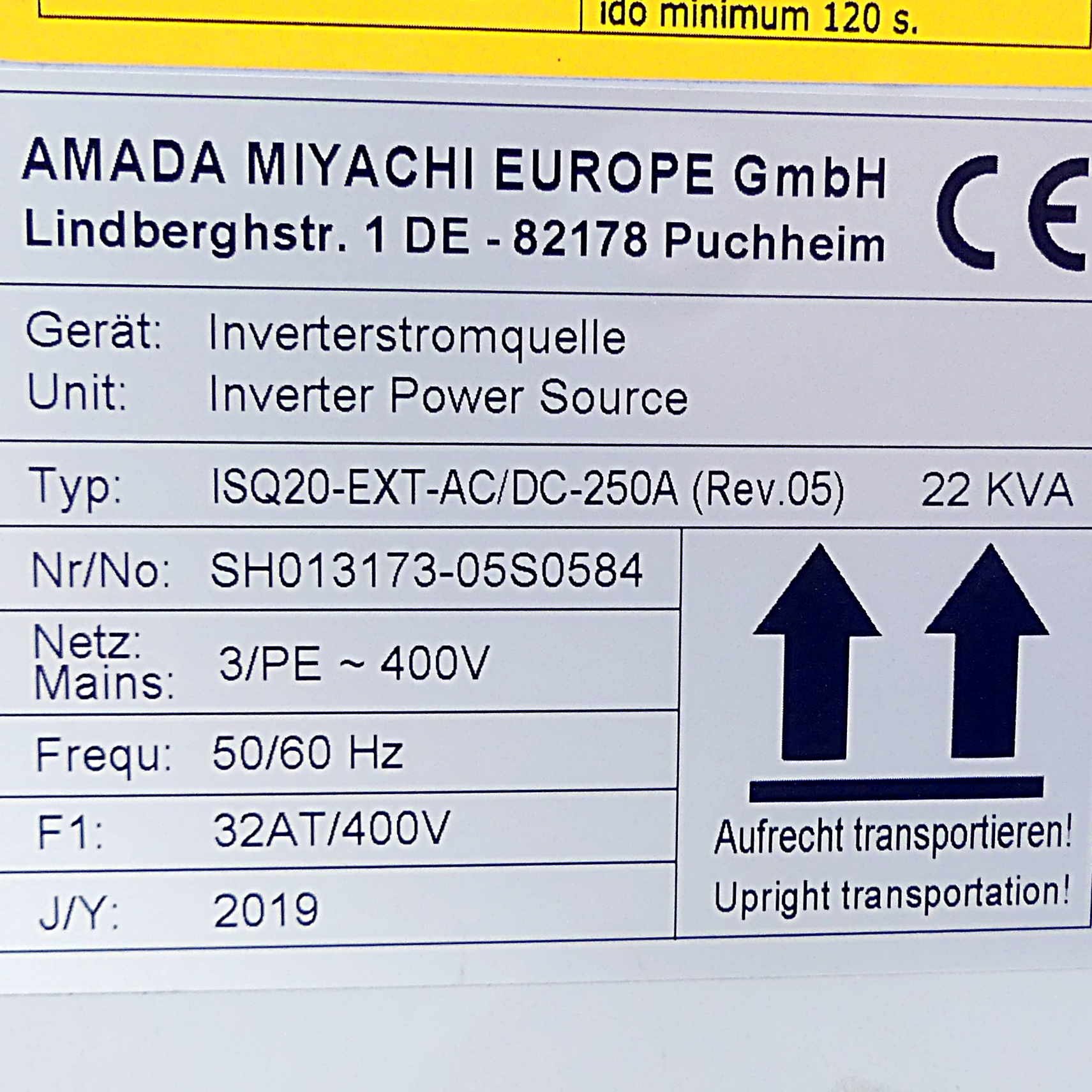 Inverter Power Source ISQ20-EXT-AC/DC-250A(Rev.05) 
