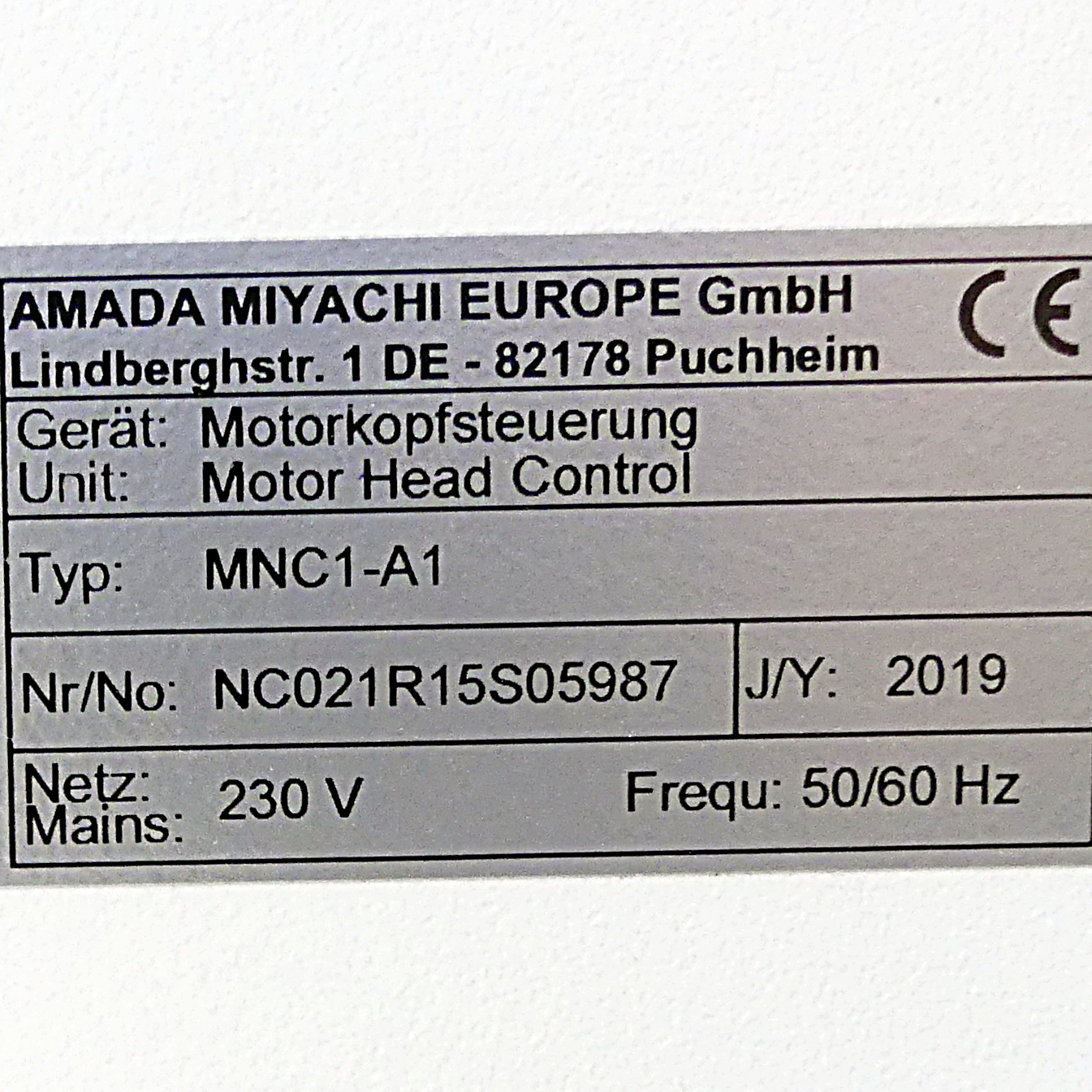 Motor head control MNC1-A1