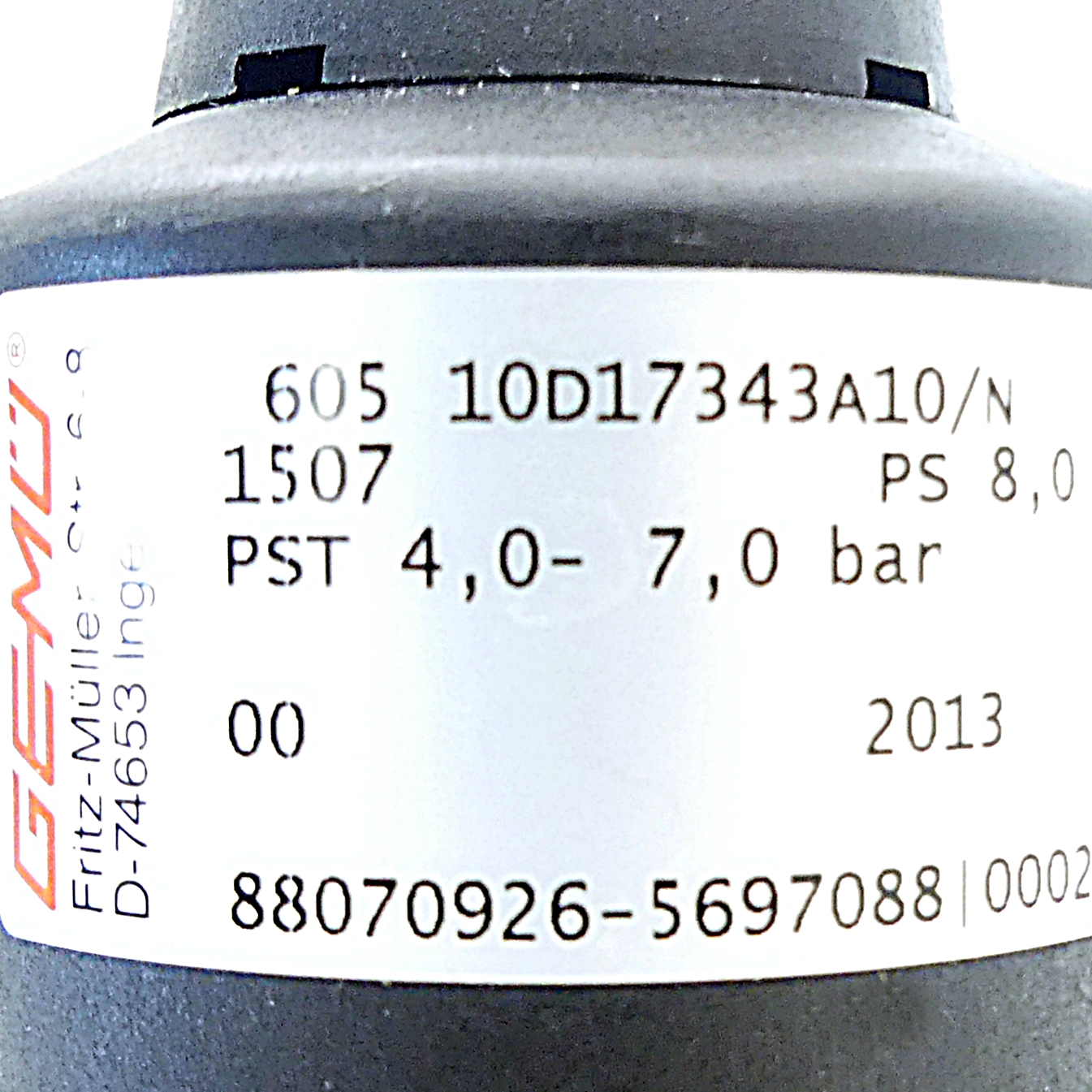 Pneumatically operated diaphragm valve GEMÜ 605 
