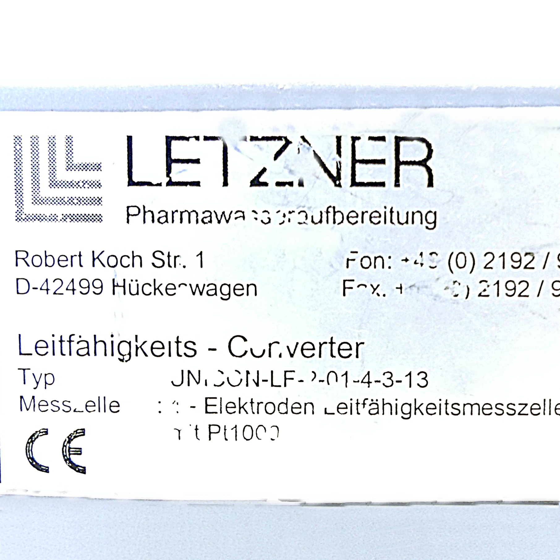 Elektroden Leitfähigkeitsmezelle