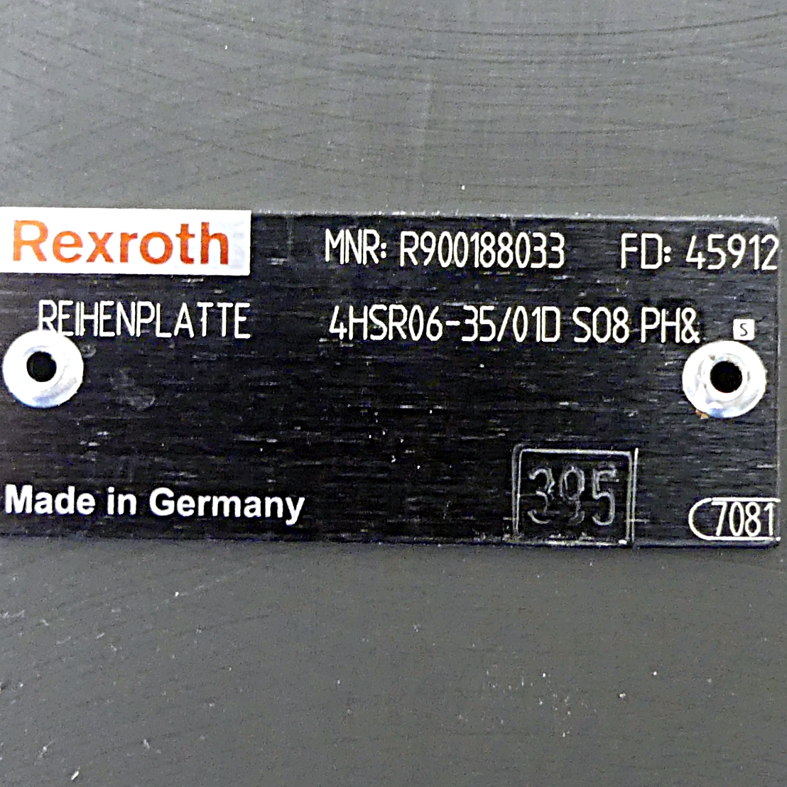 Reihenplatte 4HSR06-35/01D S08 PH& 