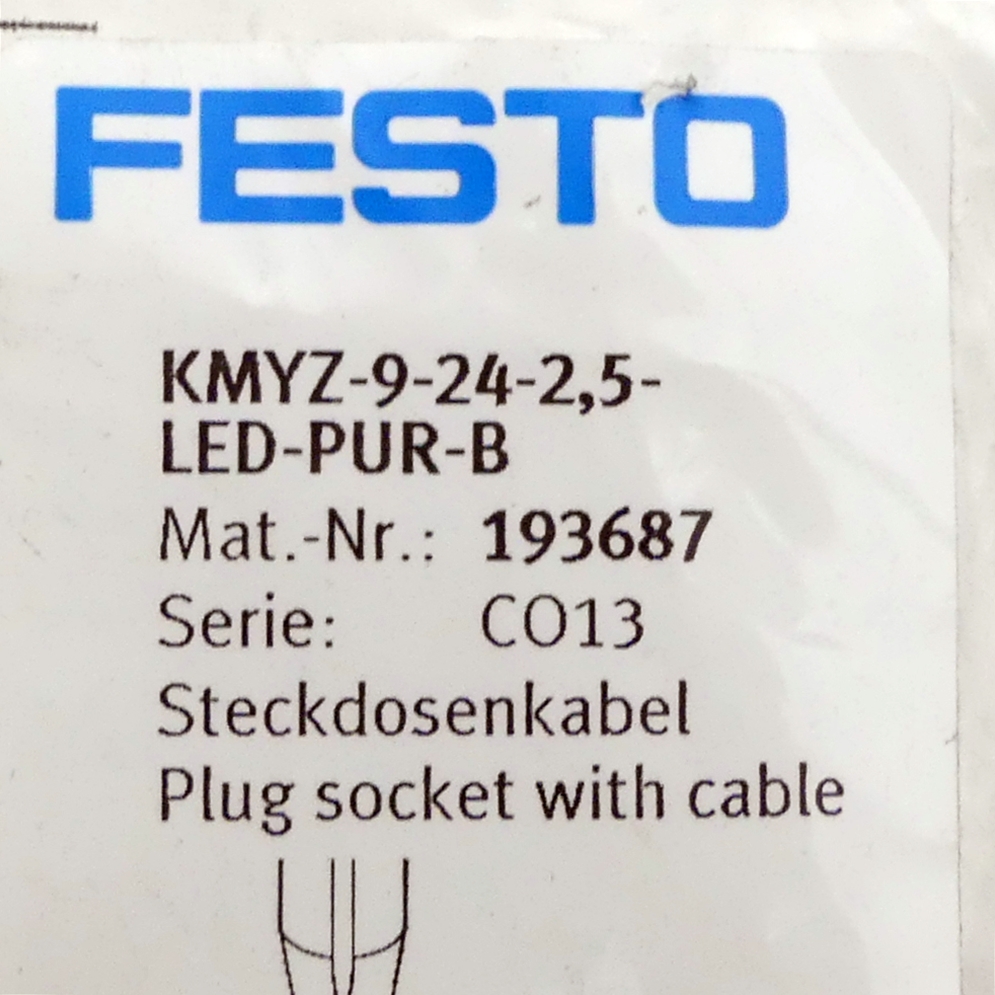 Verbindungsleitung KMYZ-9-24-2,5-LED-PUR-B