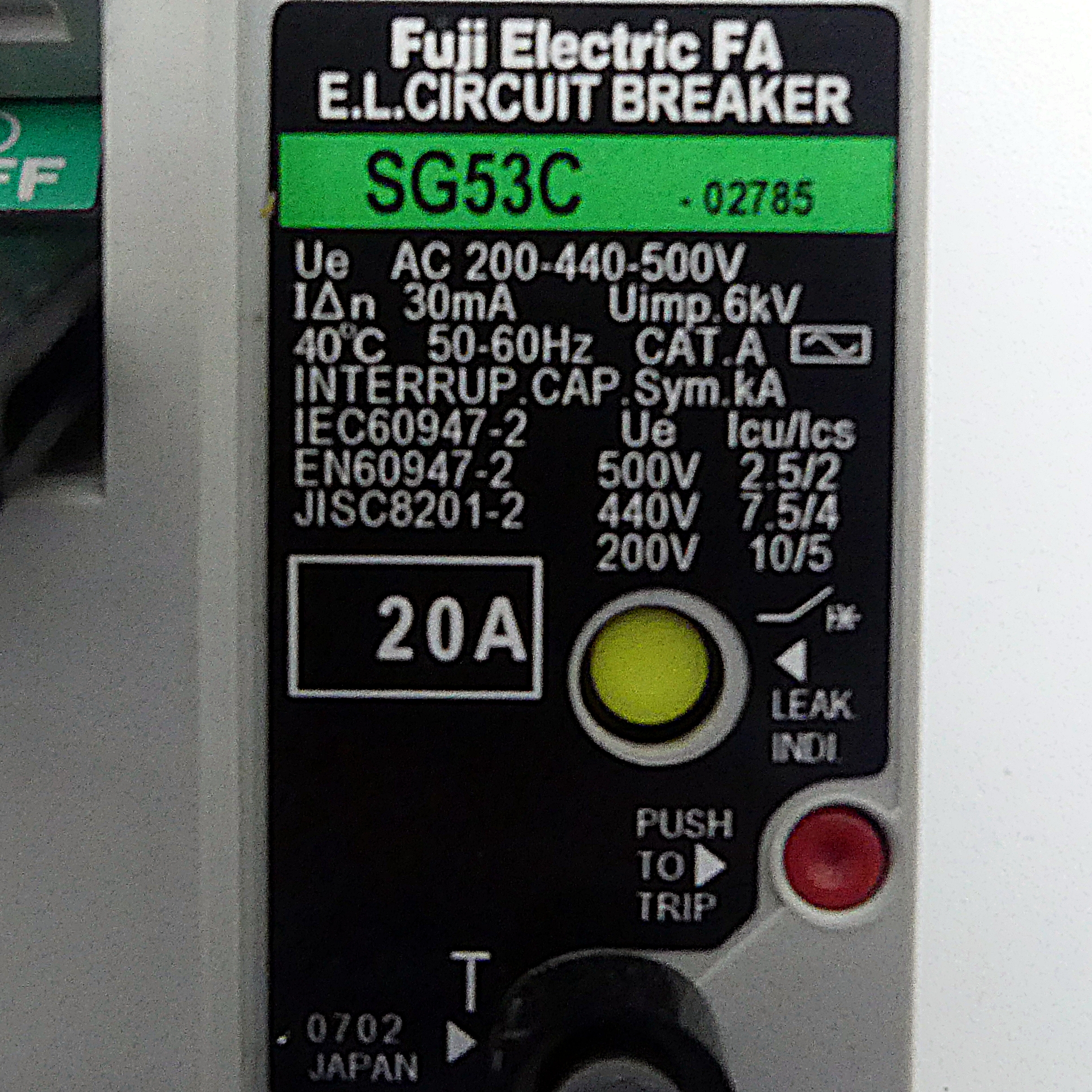 Leistungsschalter SG53C 