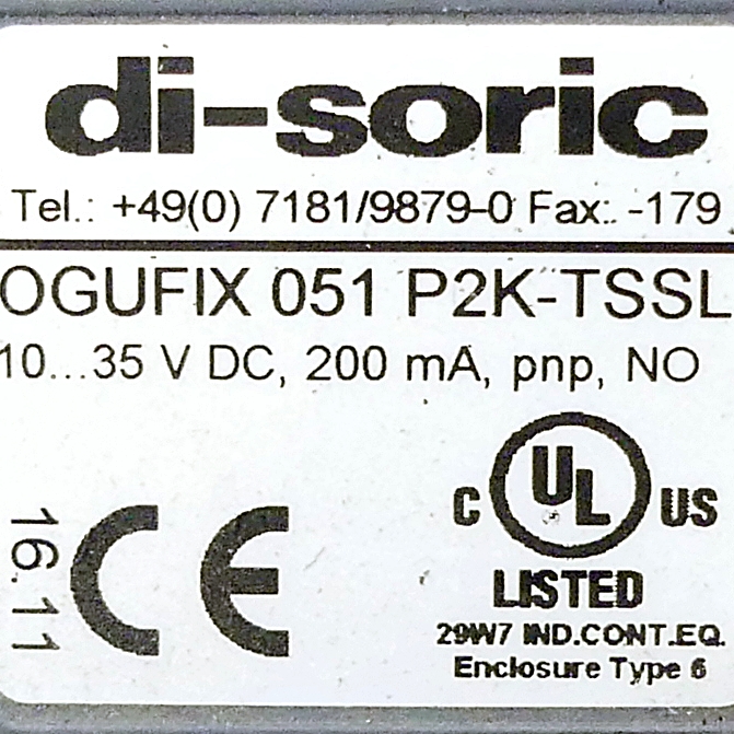 Fork light barrier OGUFIX 051 P2K-TSSL
