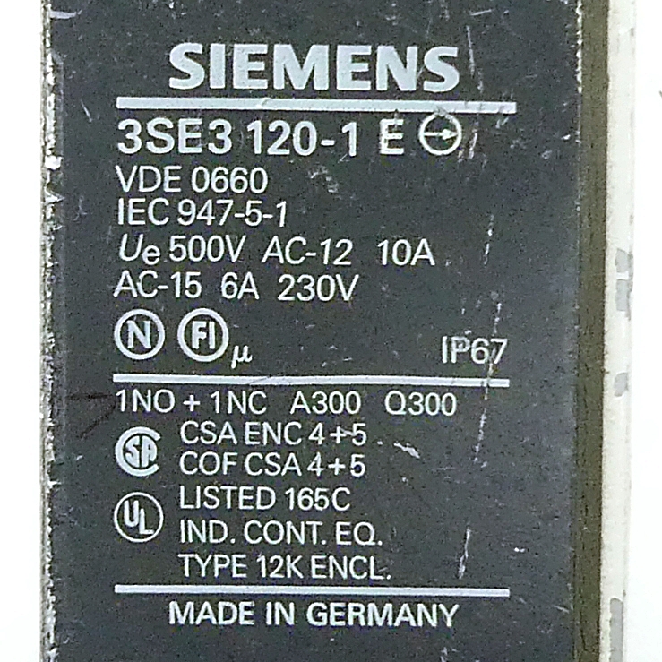 Endschalter 3SE3 120-1 E 