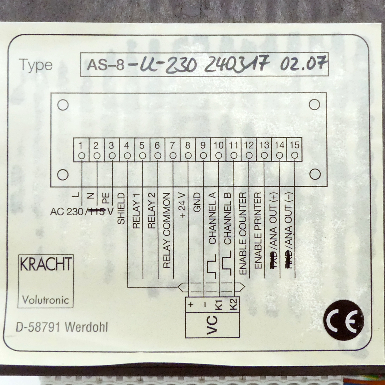 Volumenzähler AS 8 