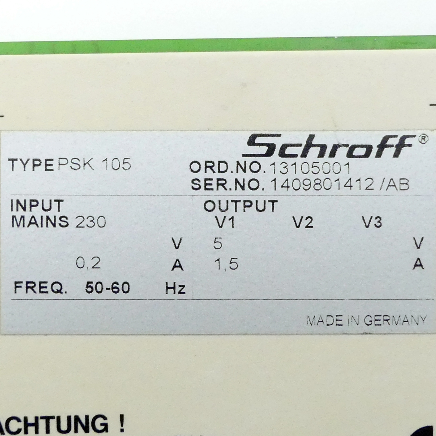 Netzteil PSK 105 