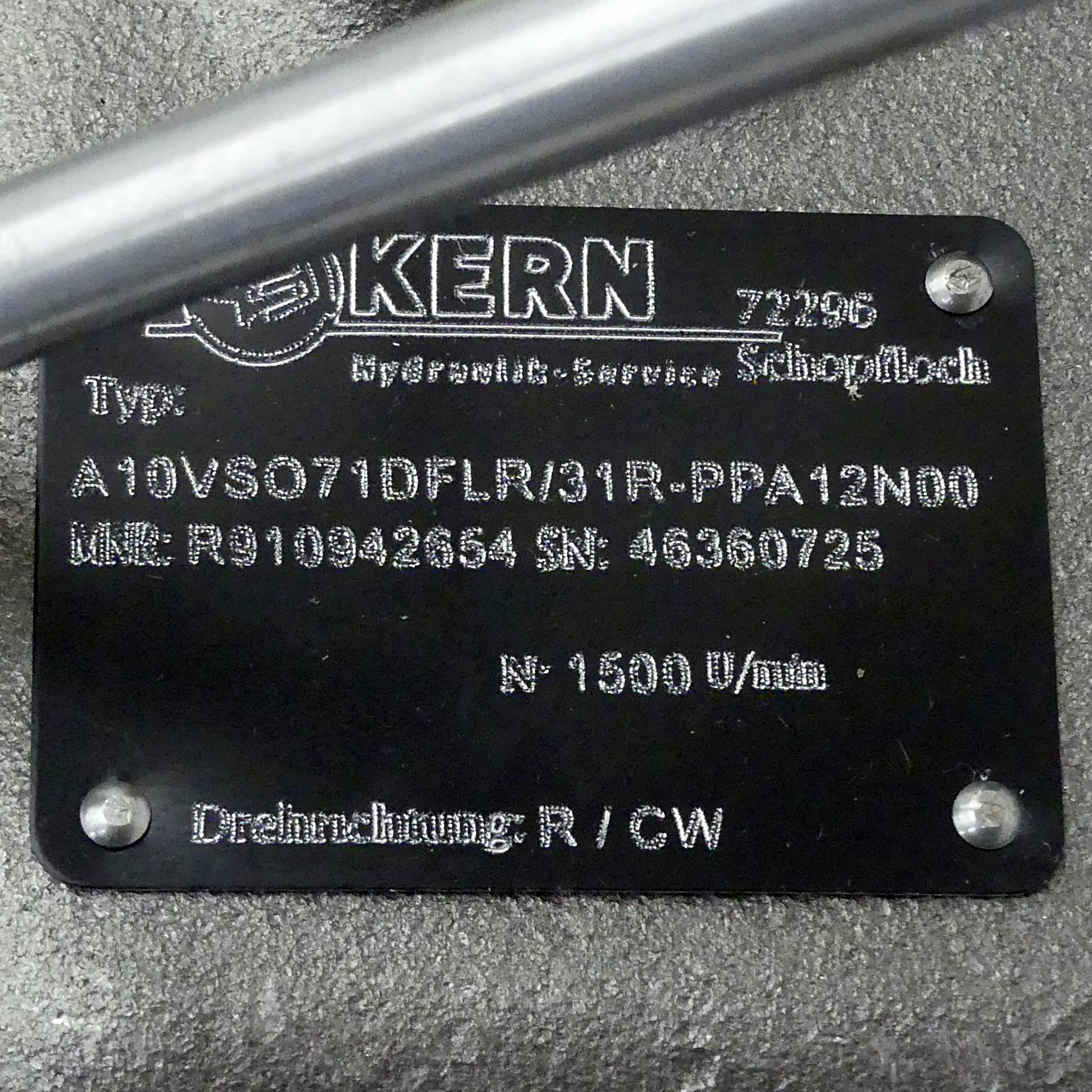 Axialkolbenpumpe A10VS071DFLR/31R-PPA12N00