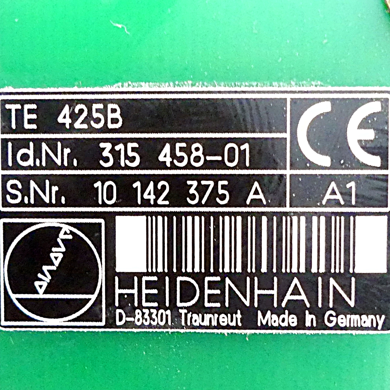 Control panel TE 425B