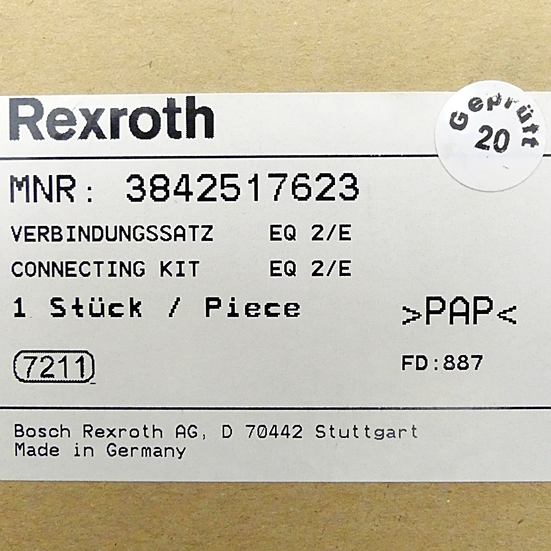 Verbindungssatz EQ 2/E 