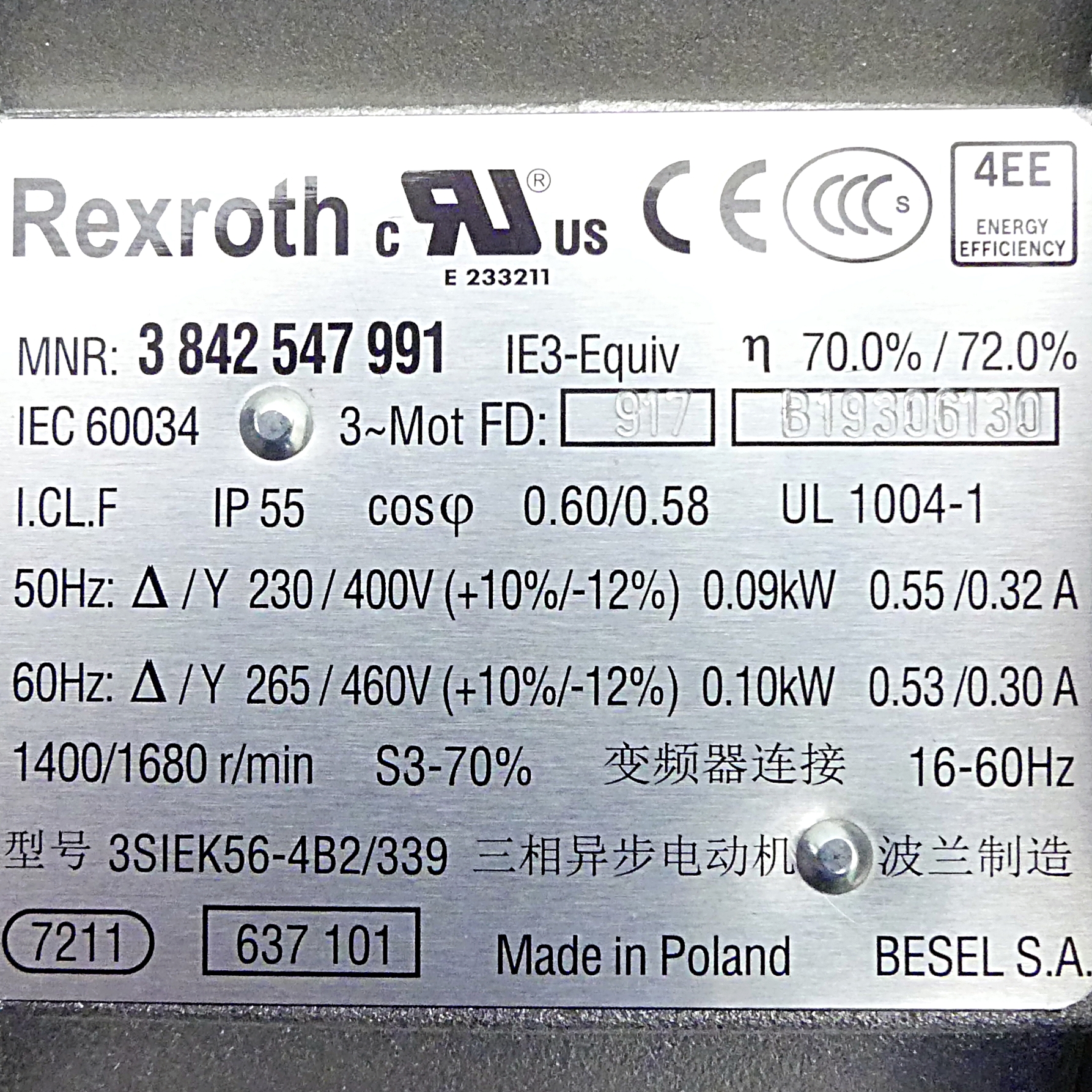 Drehstrommotor IEC 60034