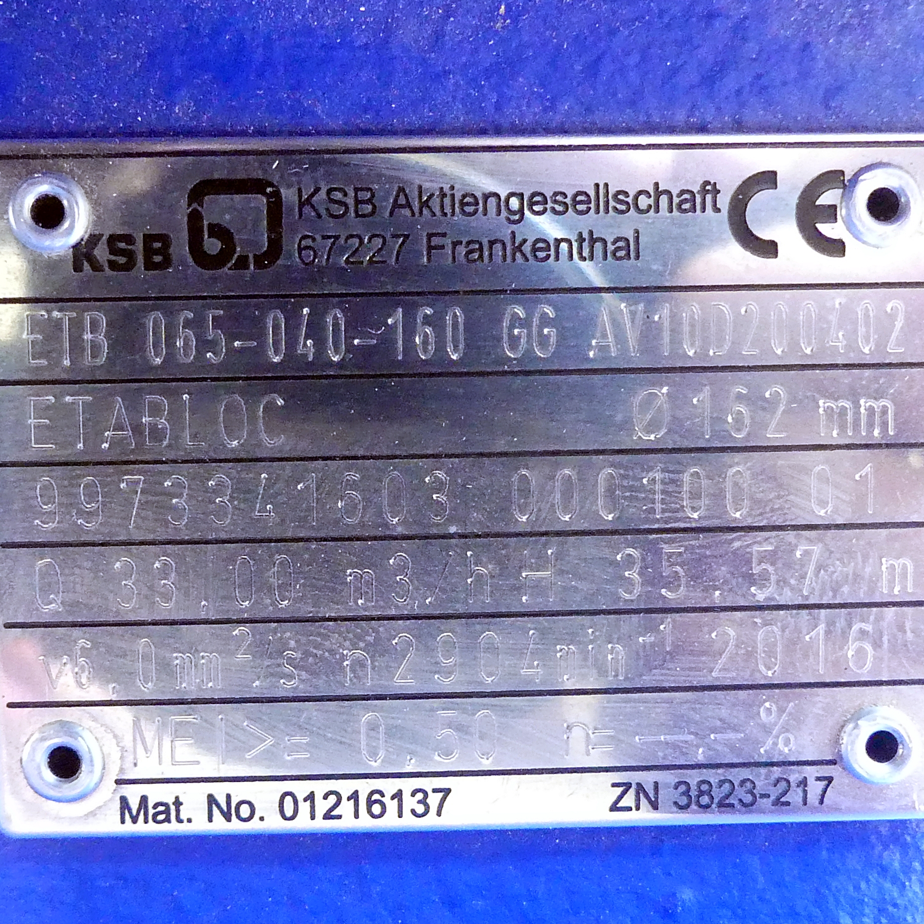 Kreiselpumpe ETABLOC