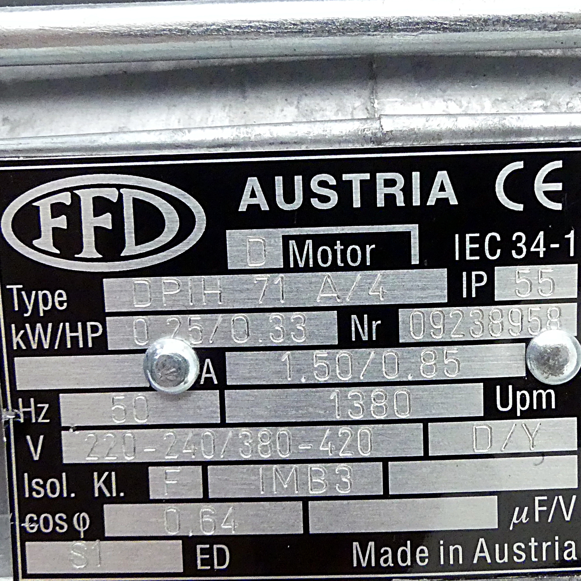 Electric motor DPIH 71 A/4