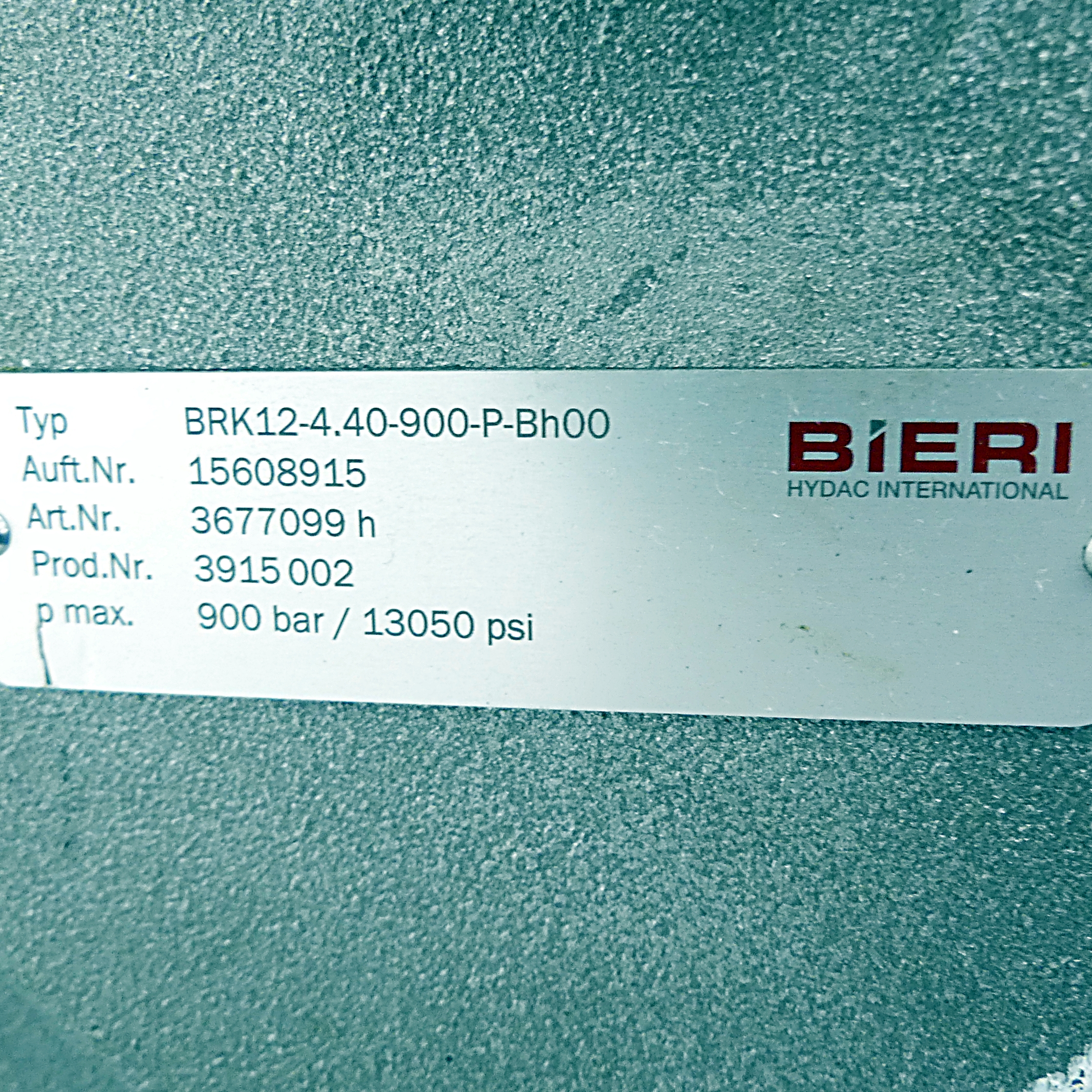 Radialkolbenpumpe BRK12-4.40-900-P-Bh00 