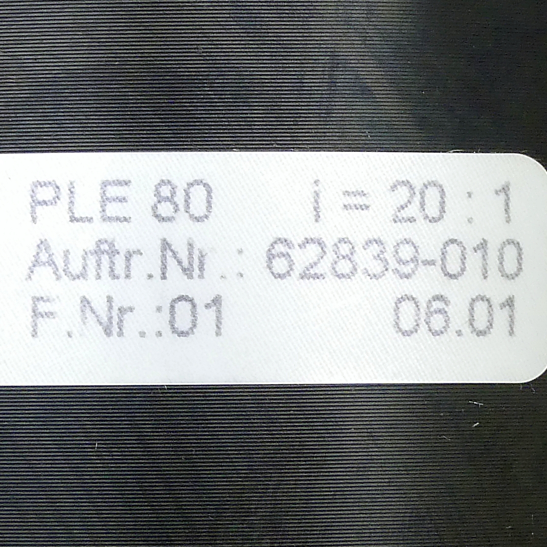 Planetary gear box PLE80 i=20  