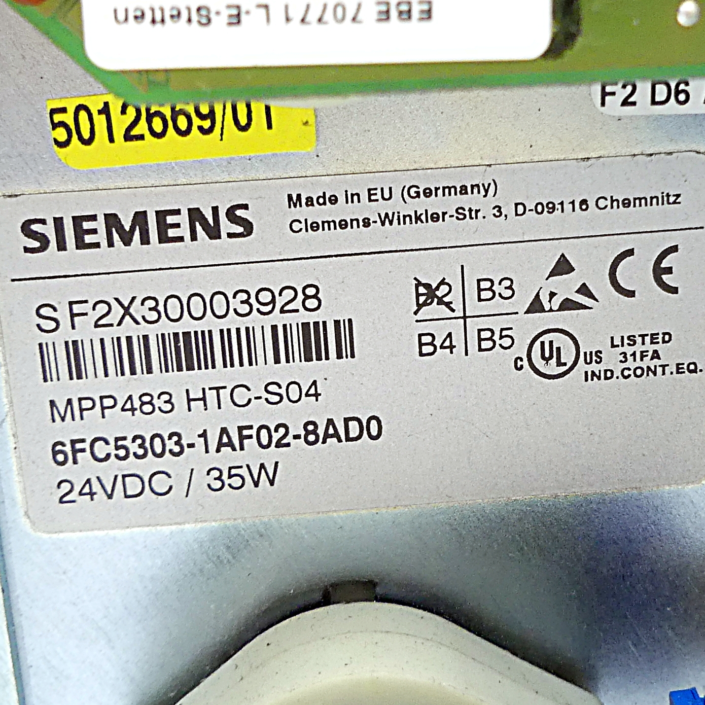 Machine control panel MPP483 HTC-S04 