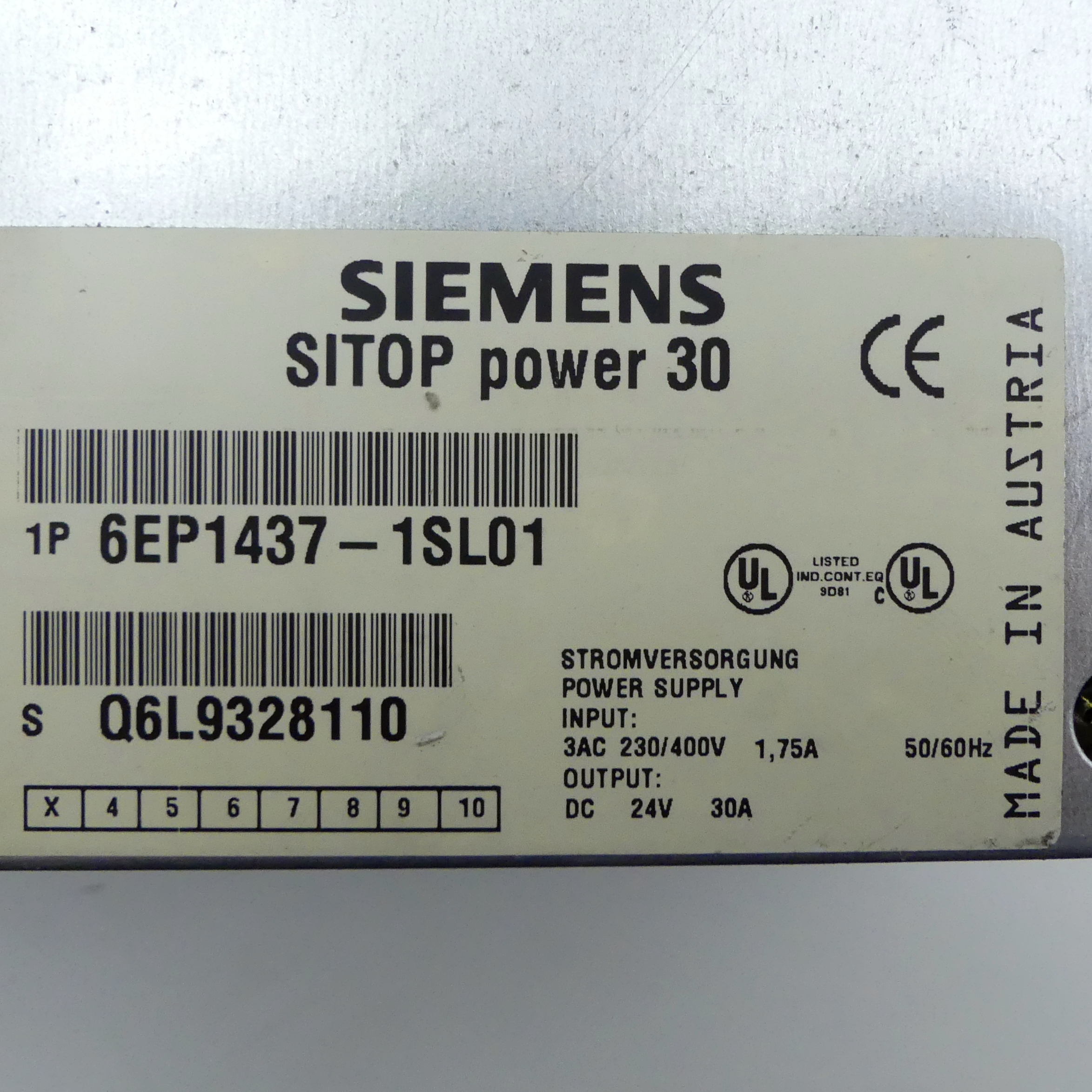 Netzgerät SITOP Power 30  