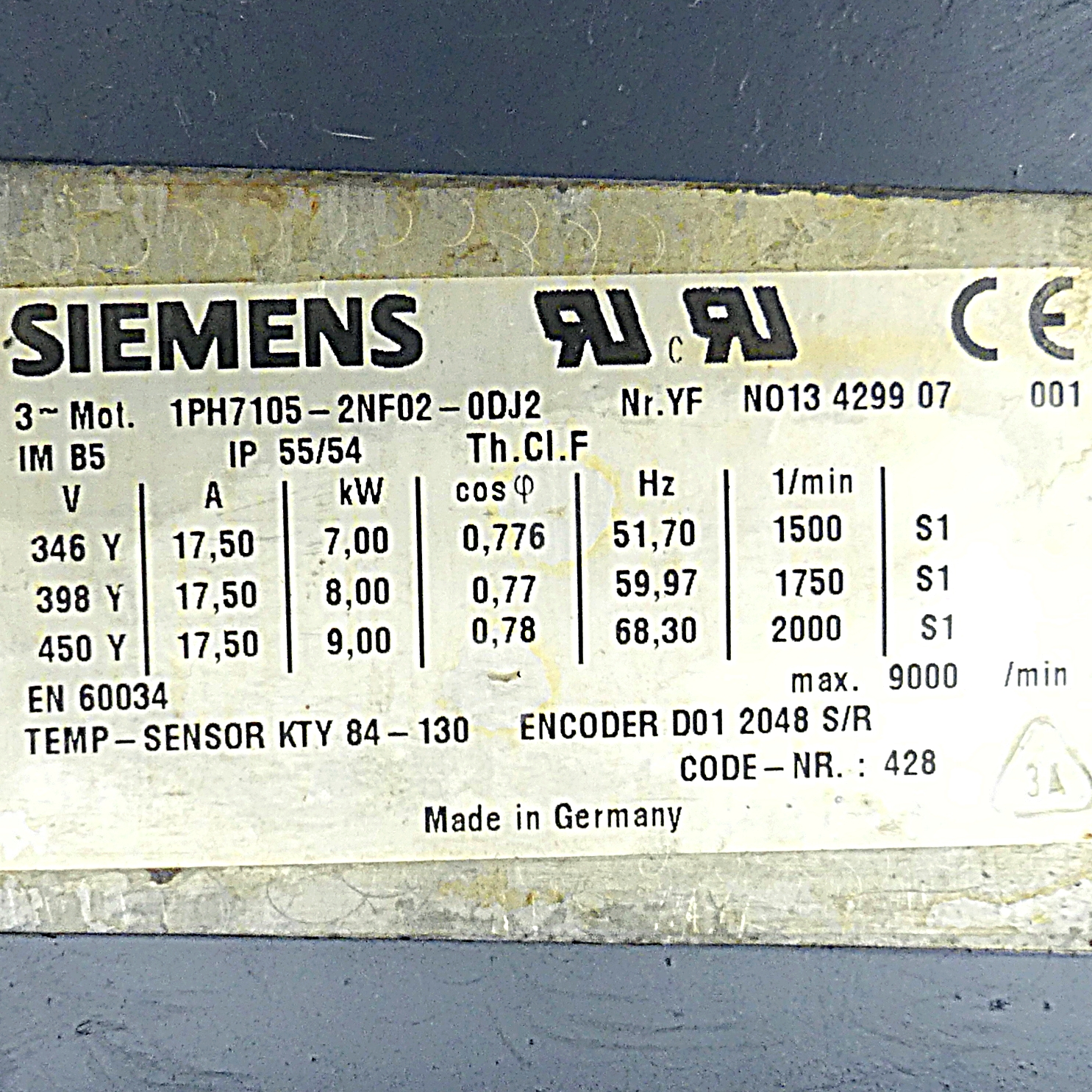Asynchronmotor Simotics M Compact 