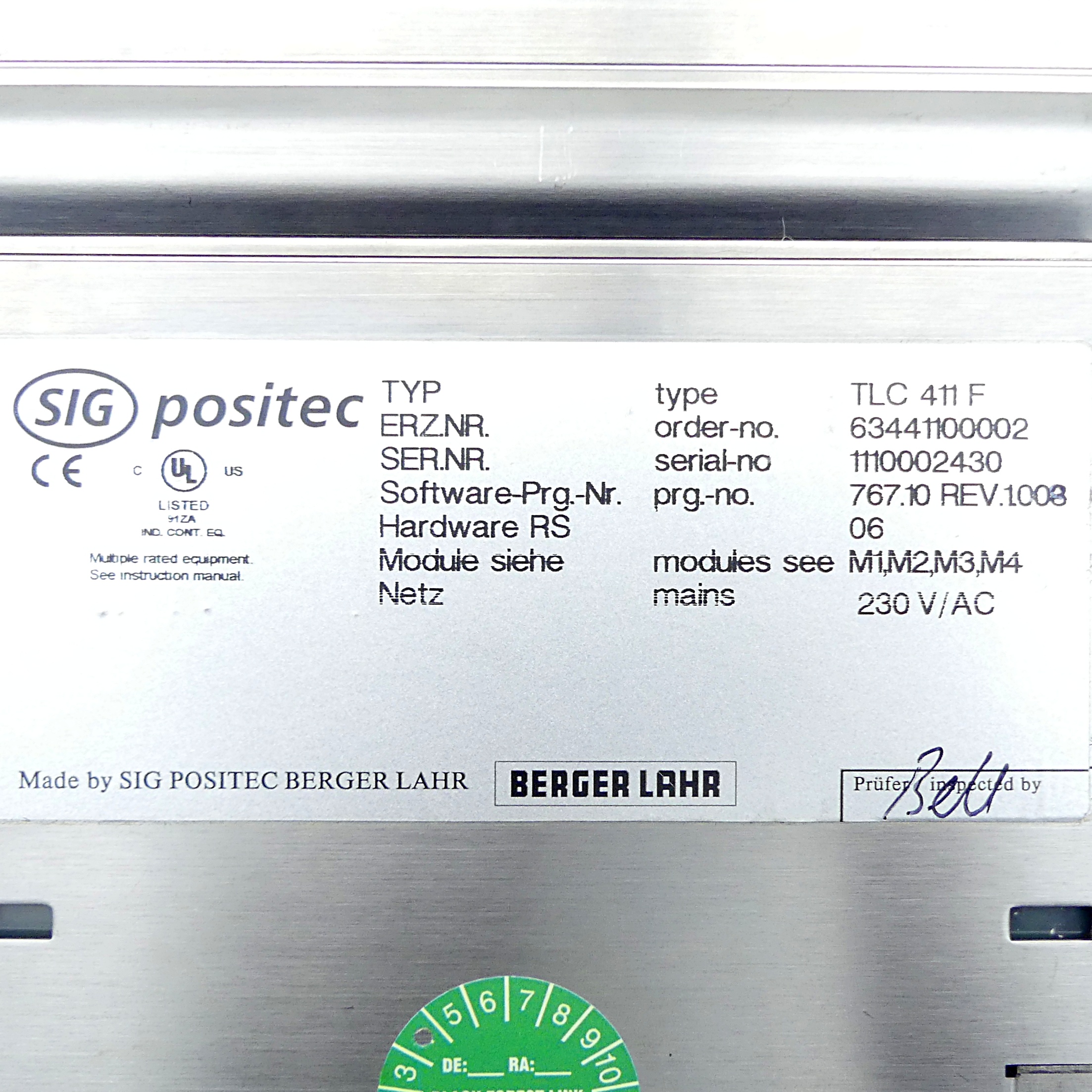 Positioning controller for 3-phase stepping motors with rotation monitoring 0063441100002 