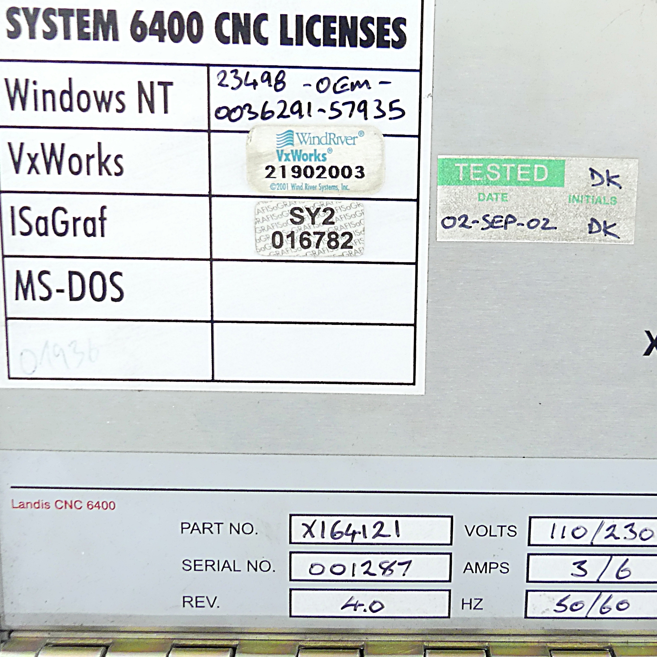 CNC-Steering Landis CNC 6400 Systems 