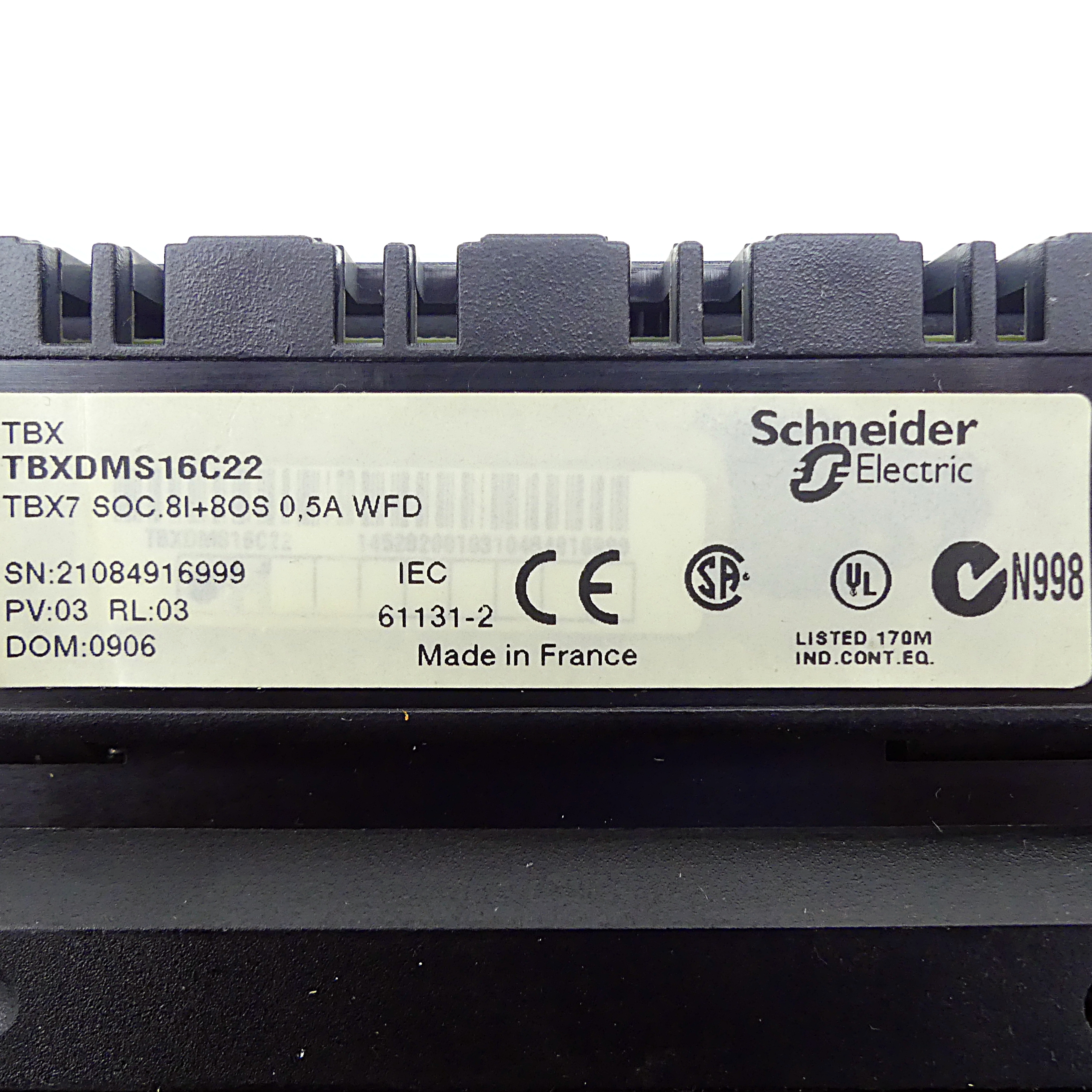 Schnittstellenmodul TBX7 SOC.8I+8OS 0,5A WFD 