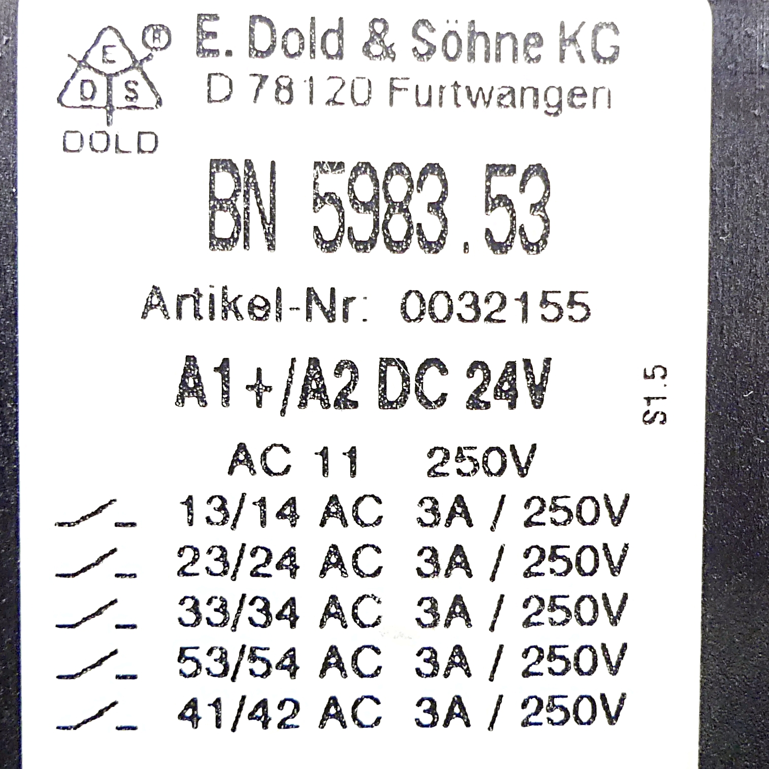 Emergency stop module BN 5983.53 