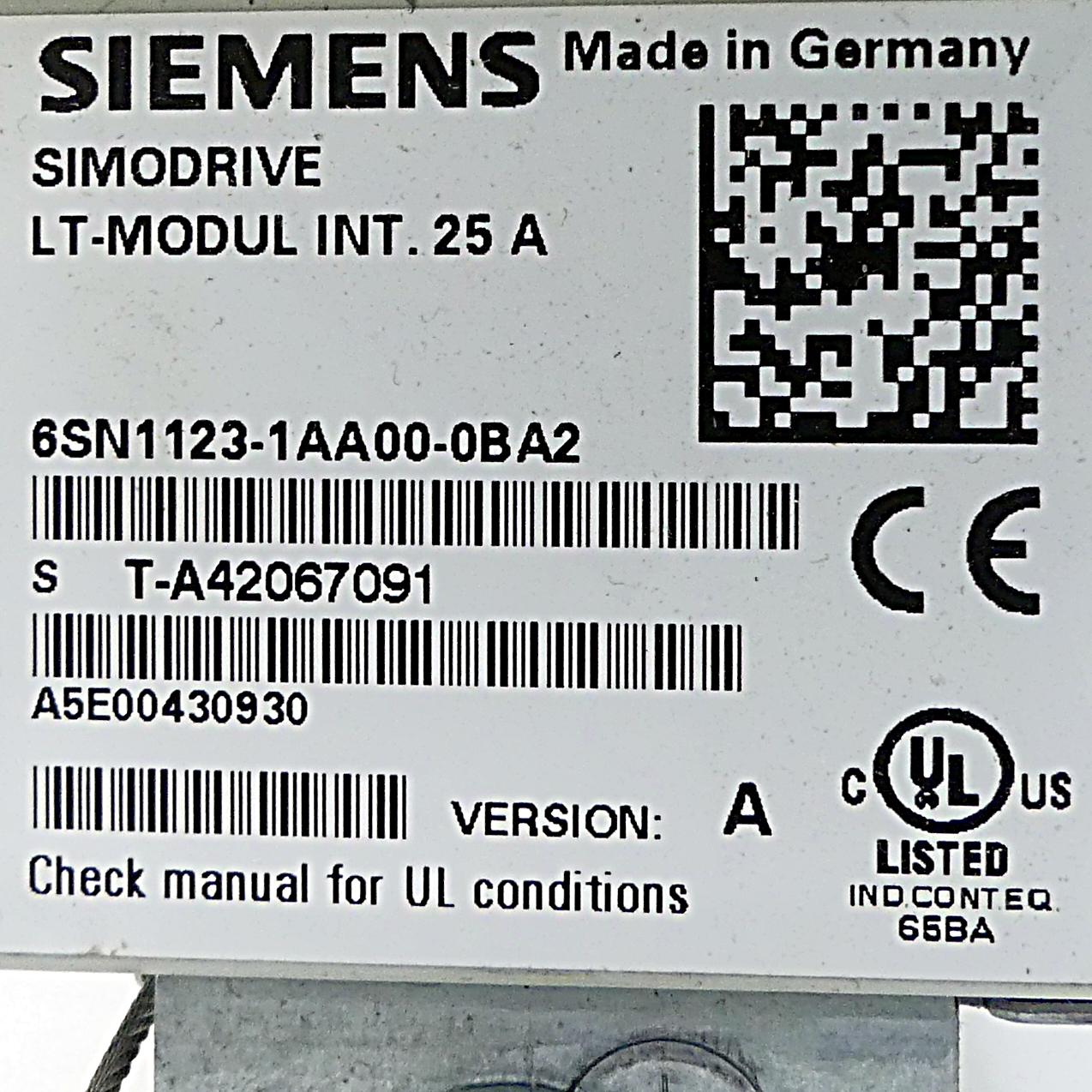Simodrive LT-Module TNT. 25A Simodrive TNT. 25A 