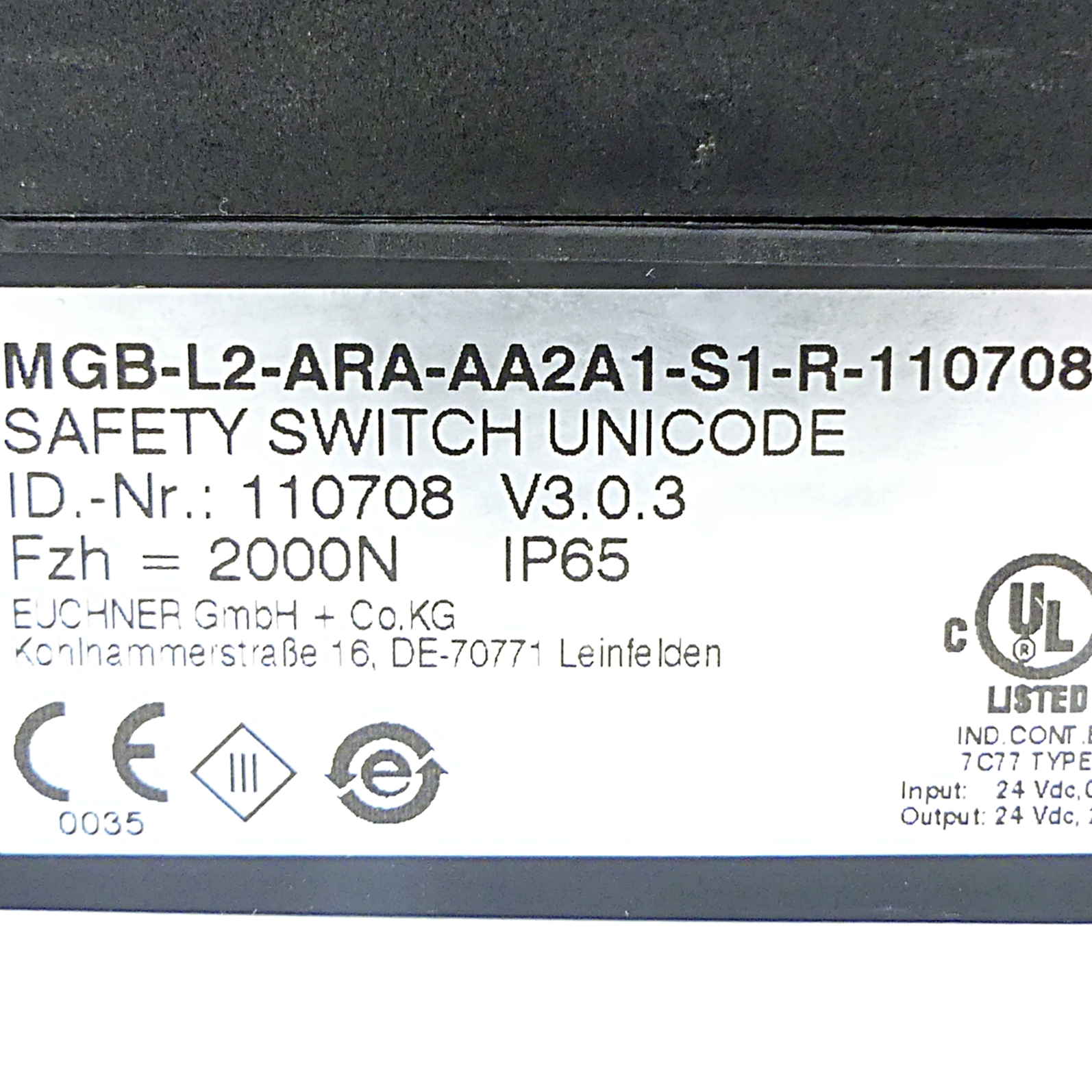 Zuhaltemodul MGB-L2-ARA-AA2A1-S1-R- MGB-L2-ARA-AA2A1-S1-R-110708 