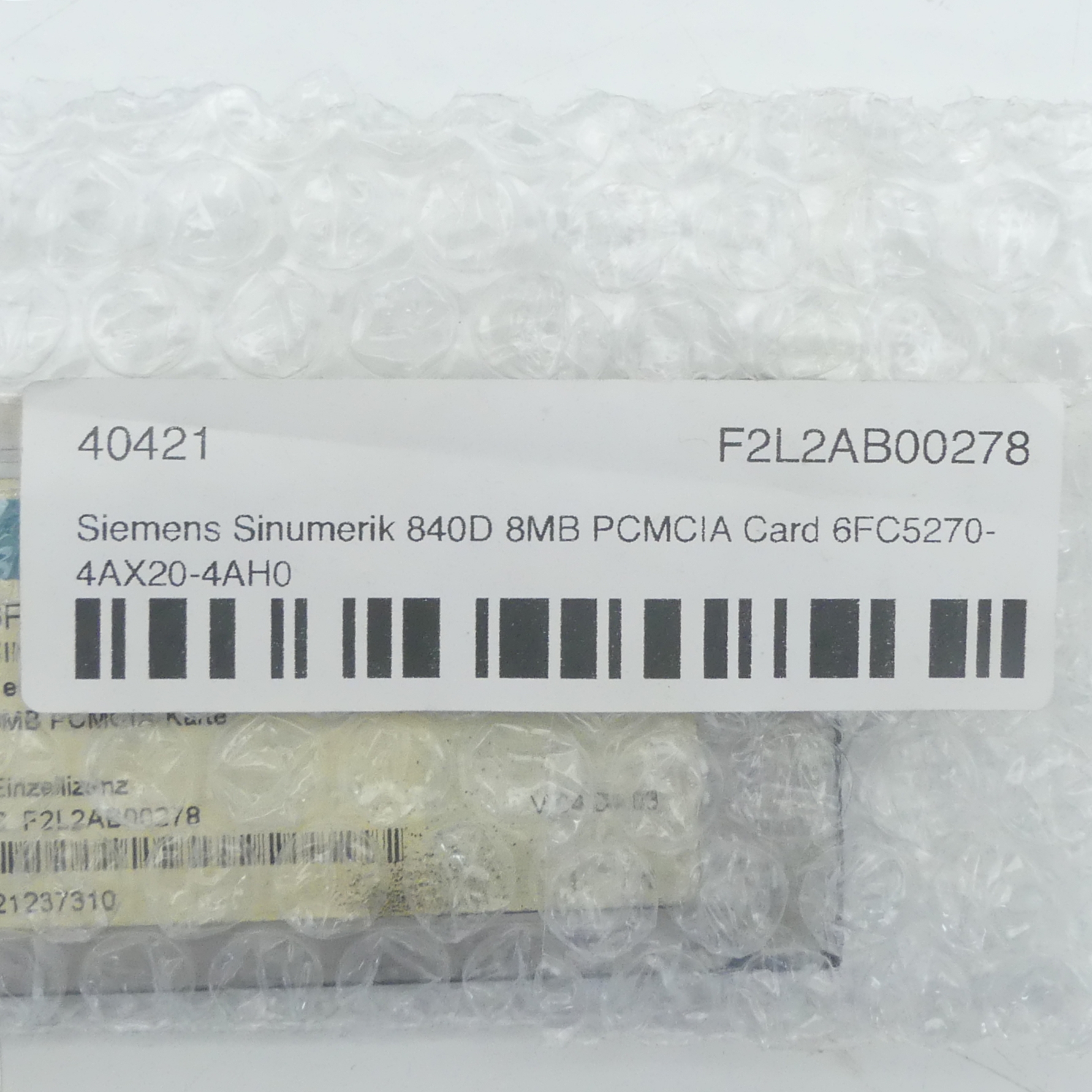 Sinumerik 840D 8MB PCMCIA Card  