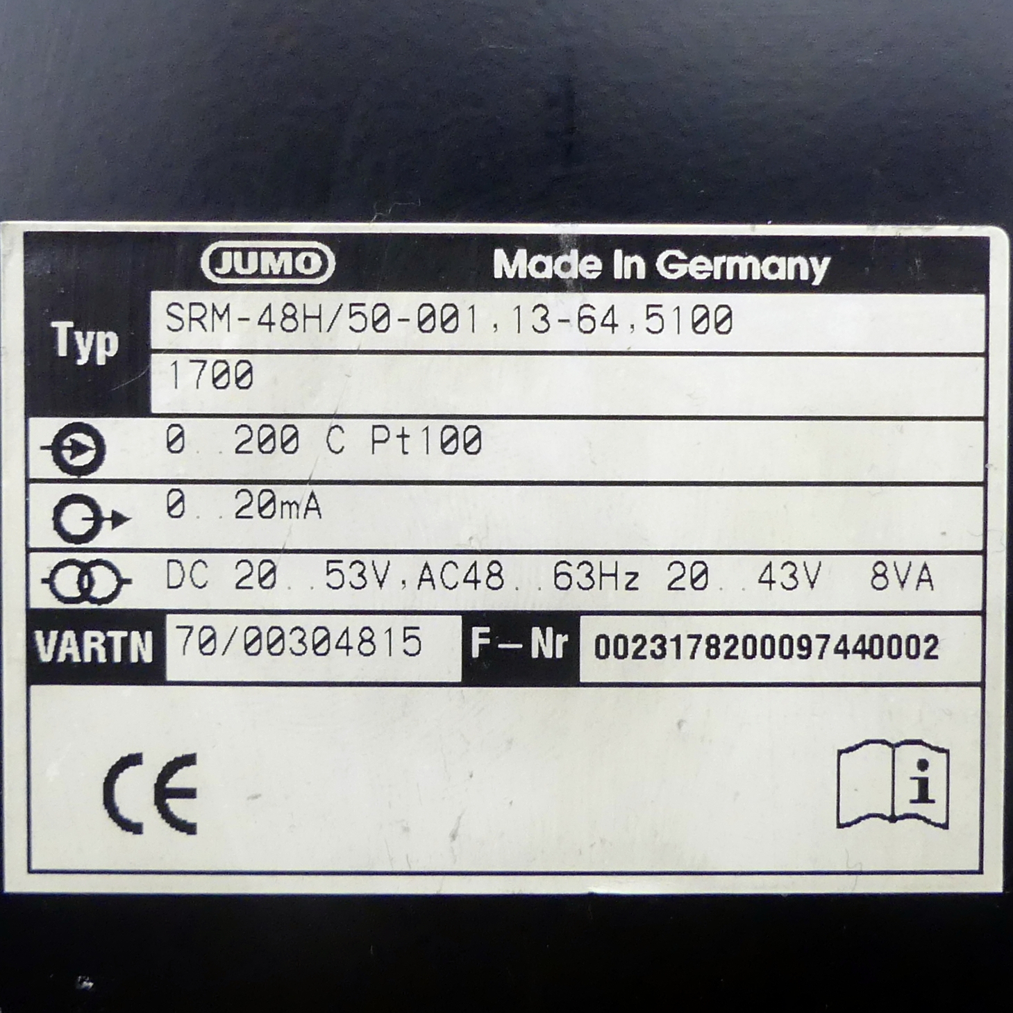 Temperature controller  Used