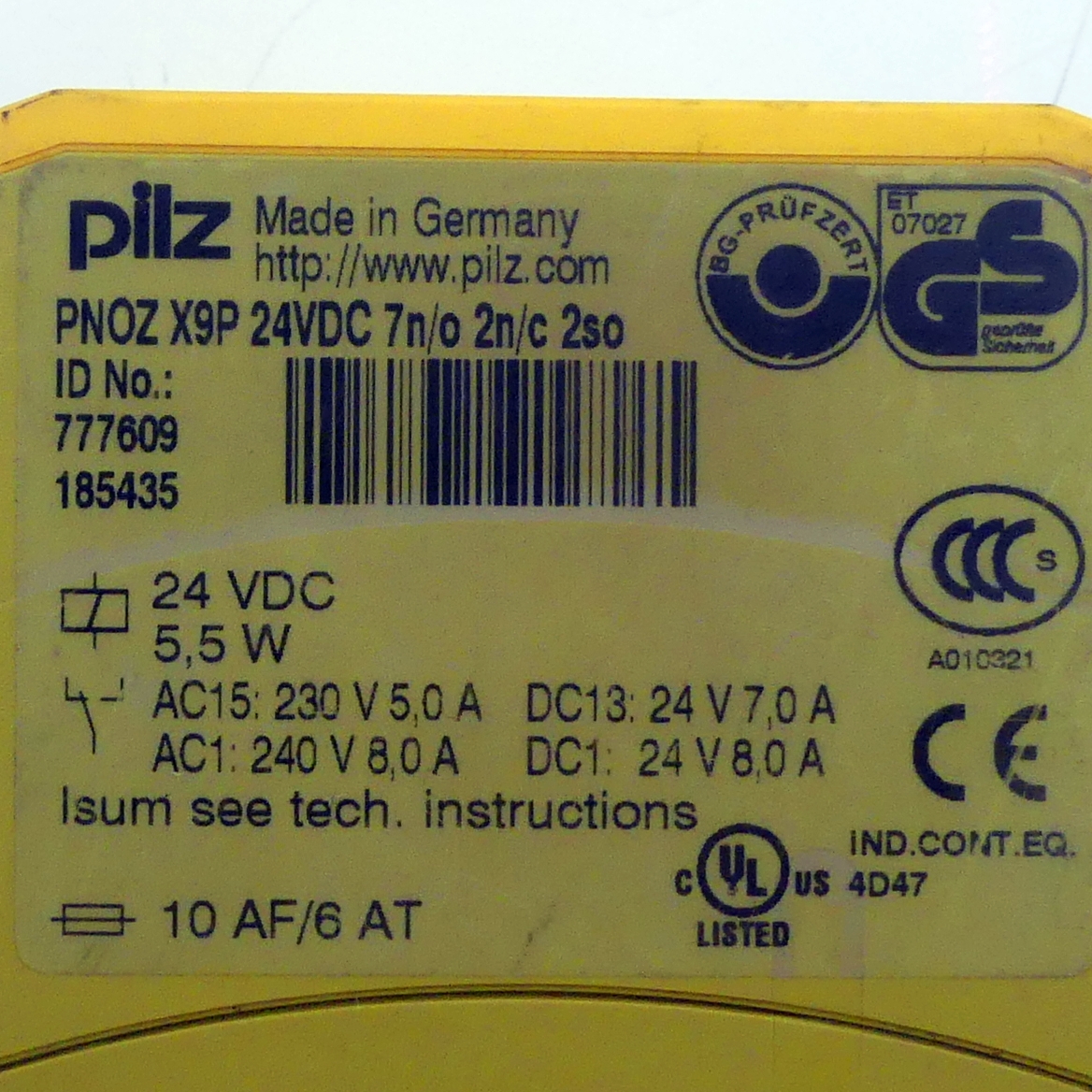 Safety relay PNOZ X9P 