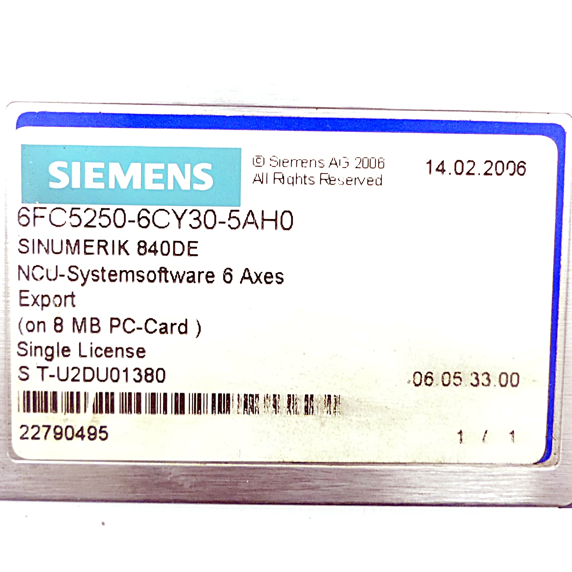 SINUMERIK 840DE CNC software  