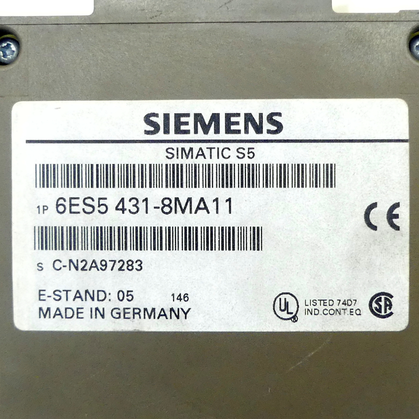 Digitaleingabe SIMATIC S5 