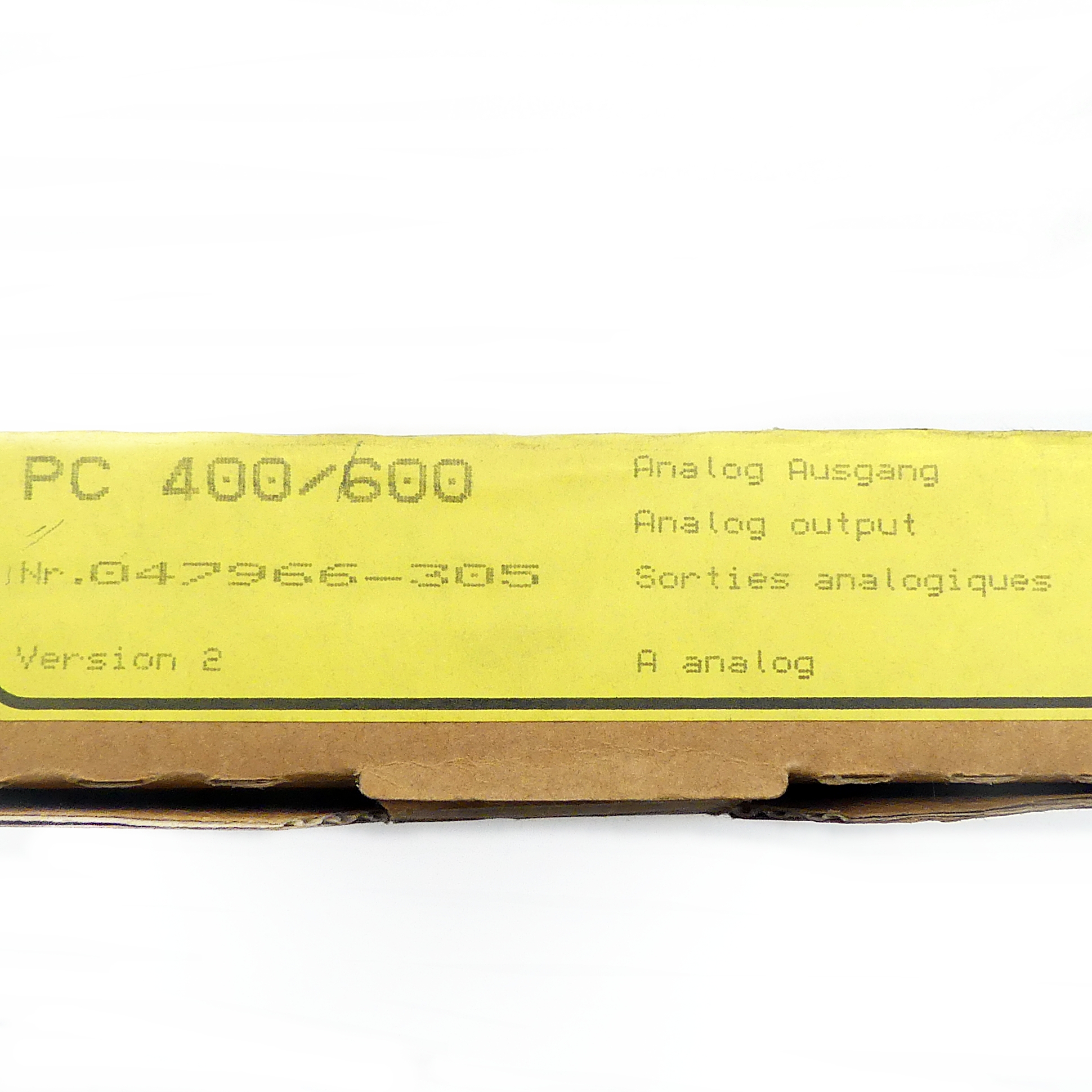 Analoge Ausgangskarte PC 400/600 