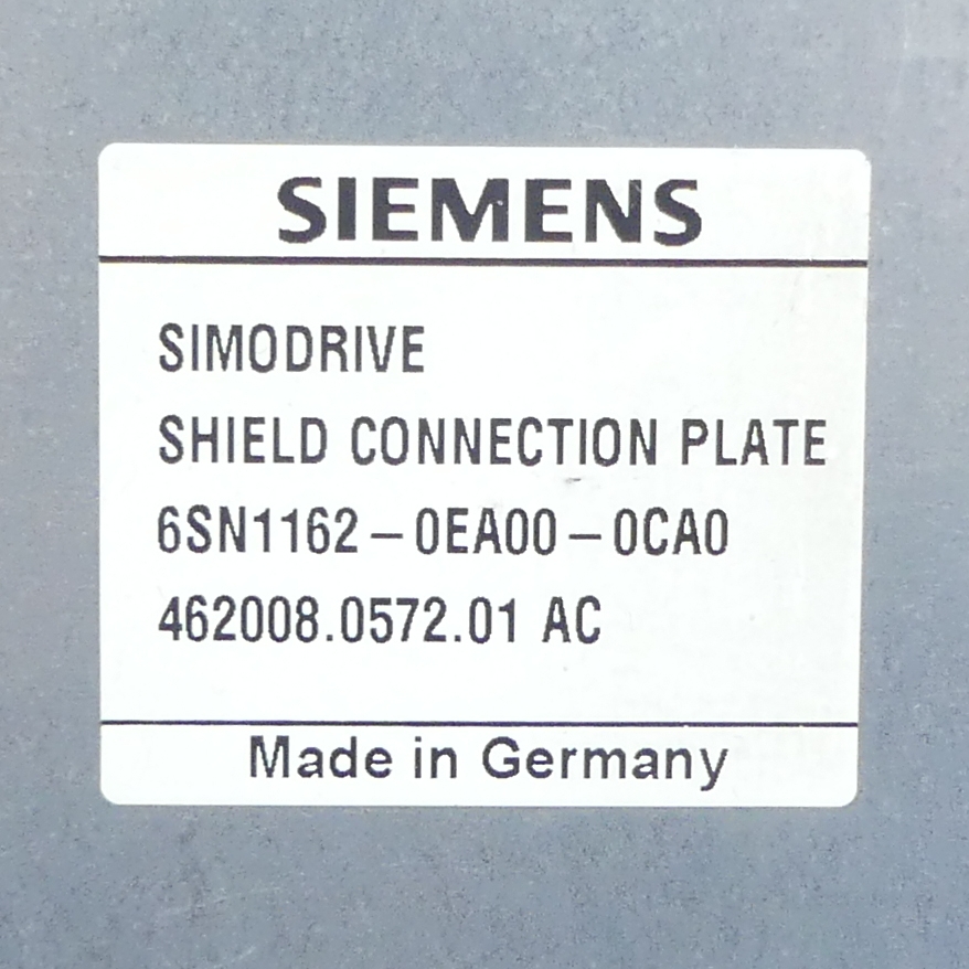 Schirmanschlußblech  