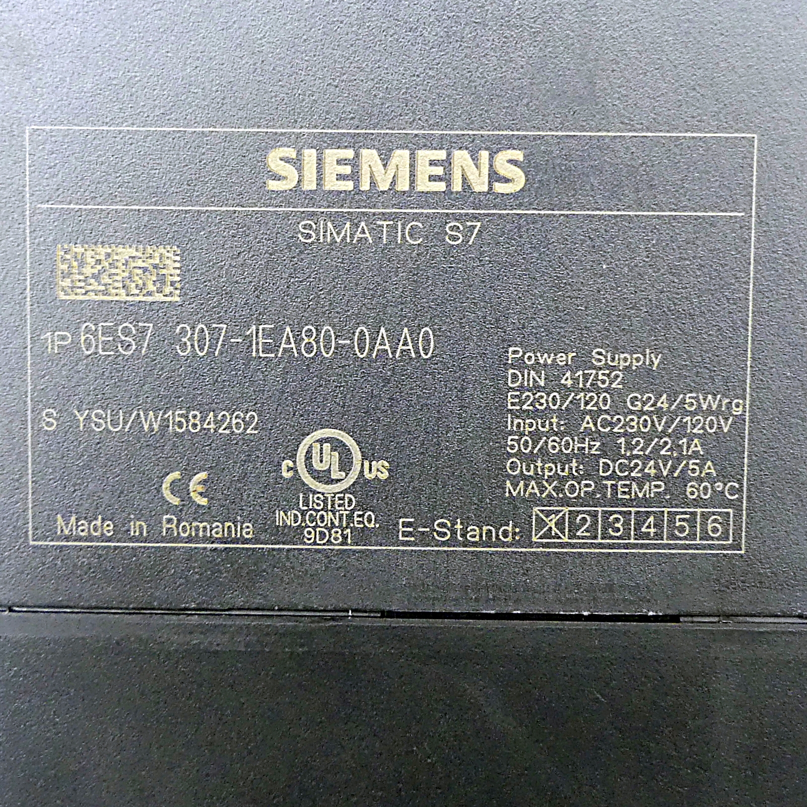 Geregelte Stromversorgung SIMATIC S7-300 Outdoor 