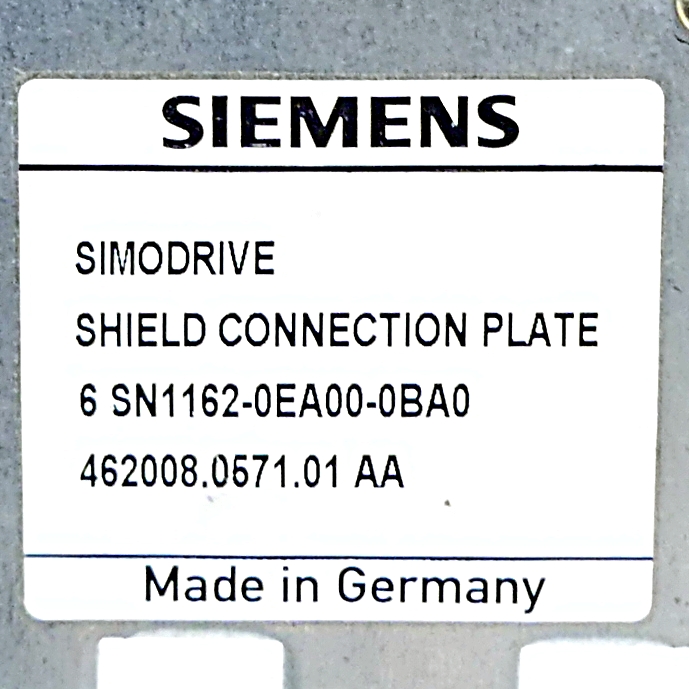 Schirmanschlussblech  