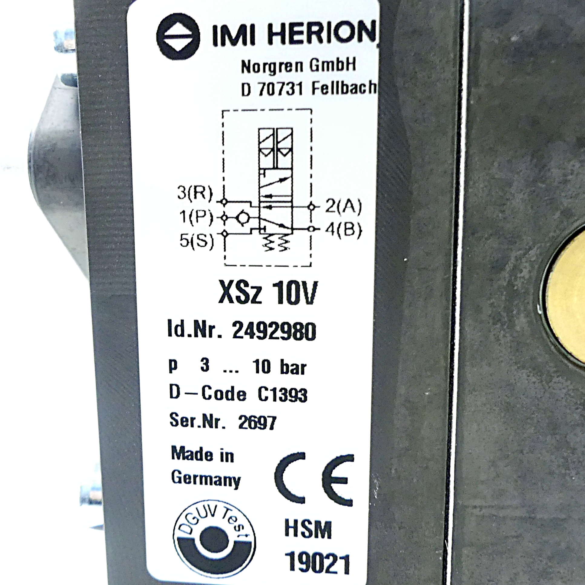 5/2 Wegeventil XSz-10V 