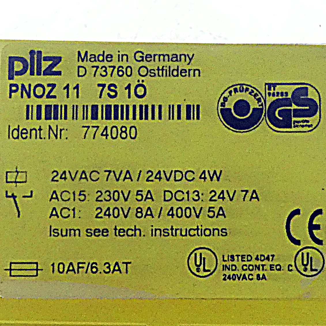 Sicherheitsschaltgerät PNOZ 11 