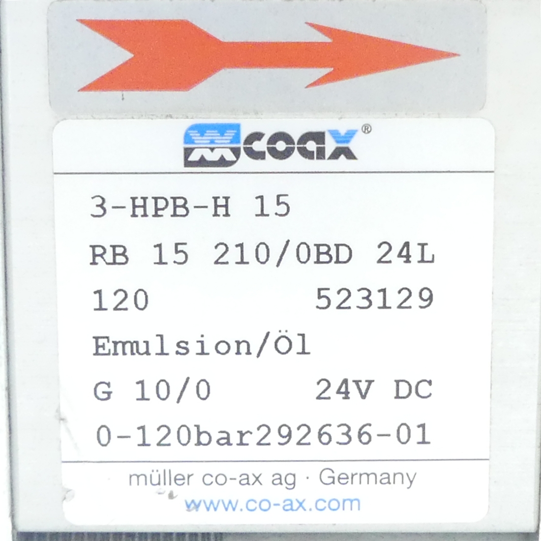 Druckregelventile 3-HPB-H 15 