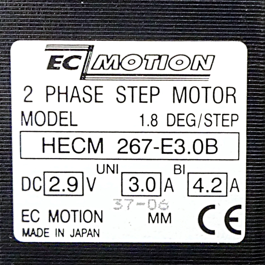 NEMA24 2-phase stepper motor 1.8° 1.75Nm Strands: 8 3.0A 2 shaft ends: 8mm  