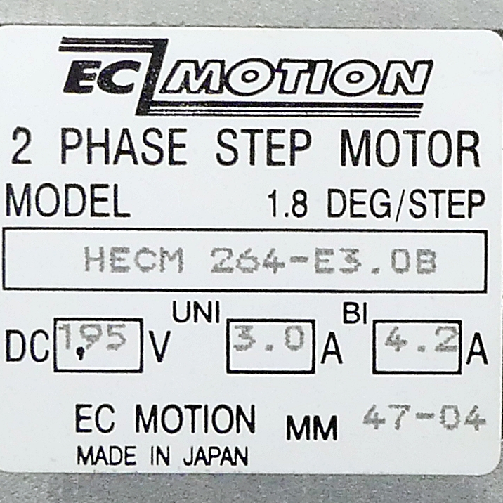 NEMA24 2-phase stepper motor 1.8° 0.85Nm Strands: 8 3.0A 2 shaft ends: 8mm  