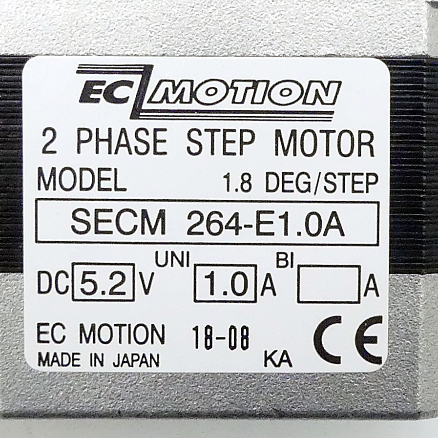 NEMA23 2-phase stepper motor 1.8° 0.39Nm Strands: 8 1.0A Front shaft: 6.35mm  