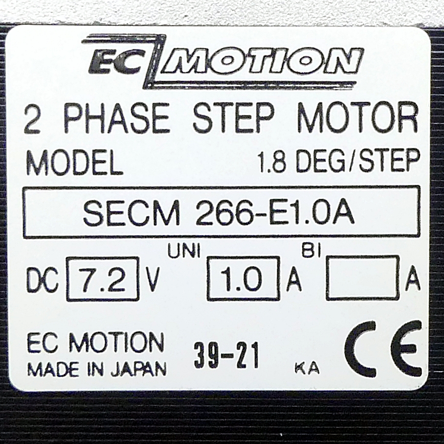 NEMA23 2-phase stepper motor 1.8° 0.9Nm Strands: 8 1.0A Front shaft: 6.35mm  