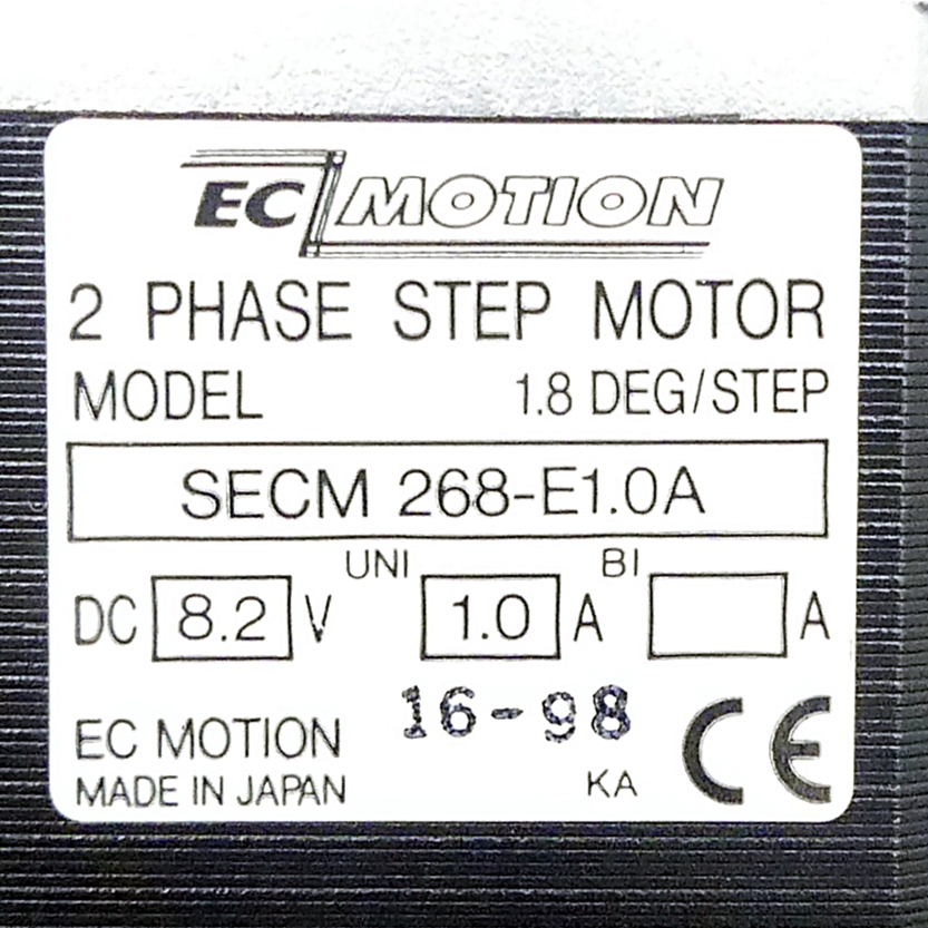 NEMA23 2-phase stepper motor 1.8° 1.35Nm Strands: 8 1.0A Front shaft: 6.35mm  